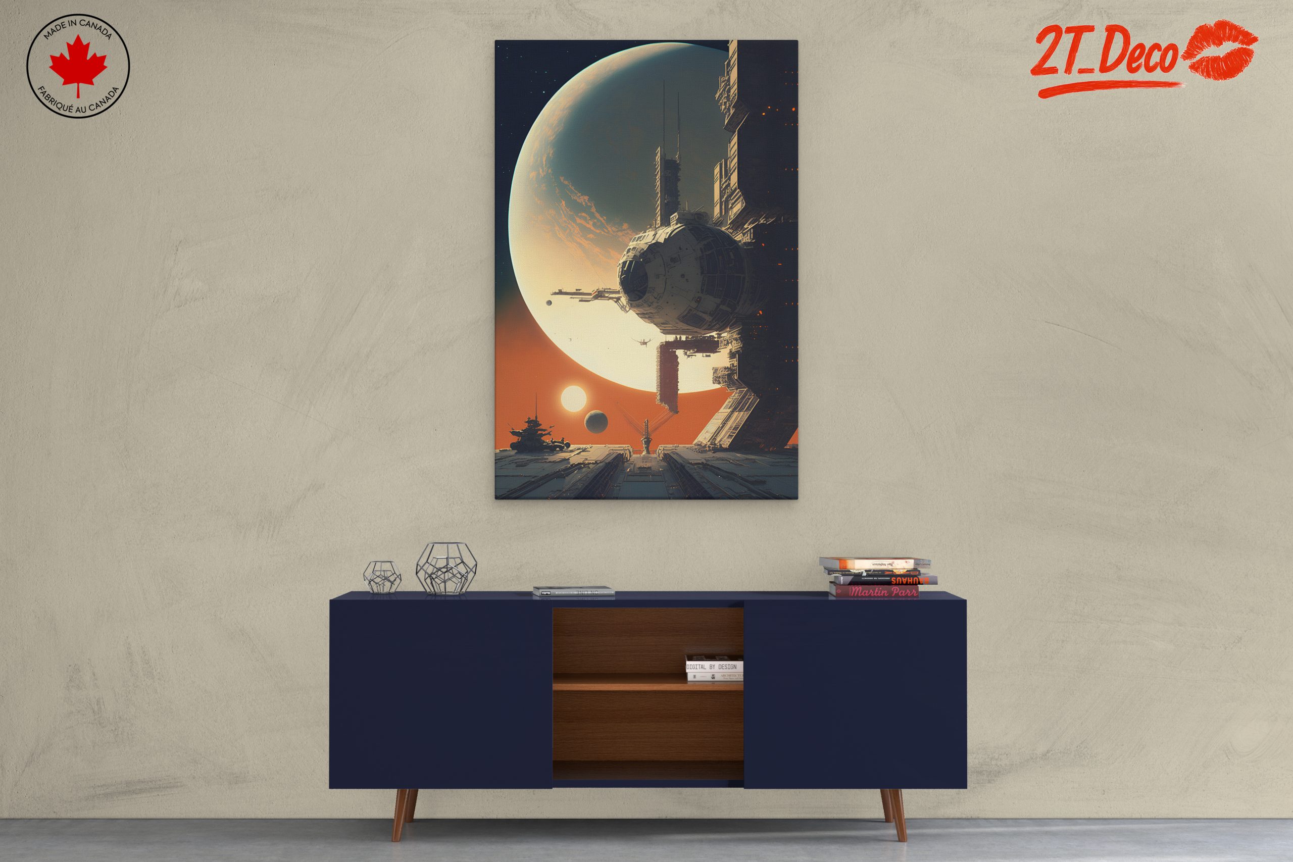 Futuristic Space Landscape with Celestial Bodies - Image 3