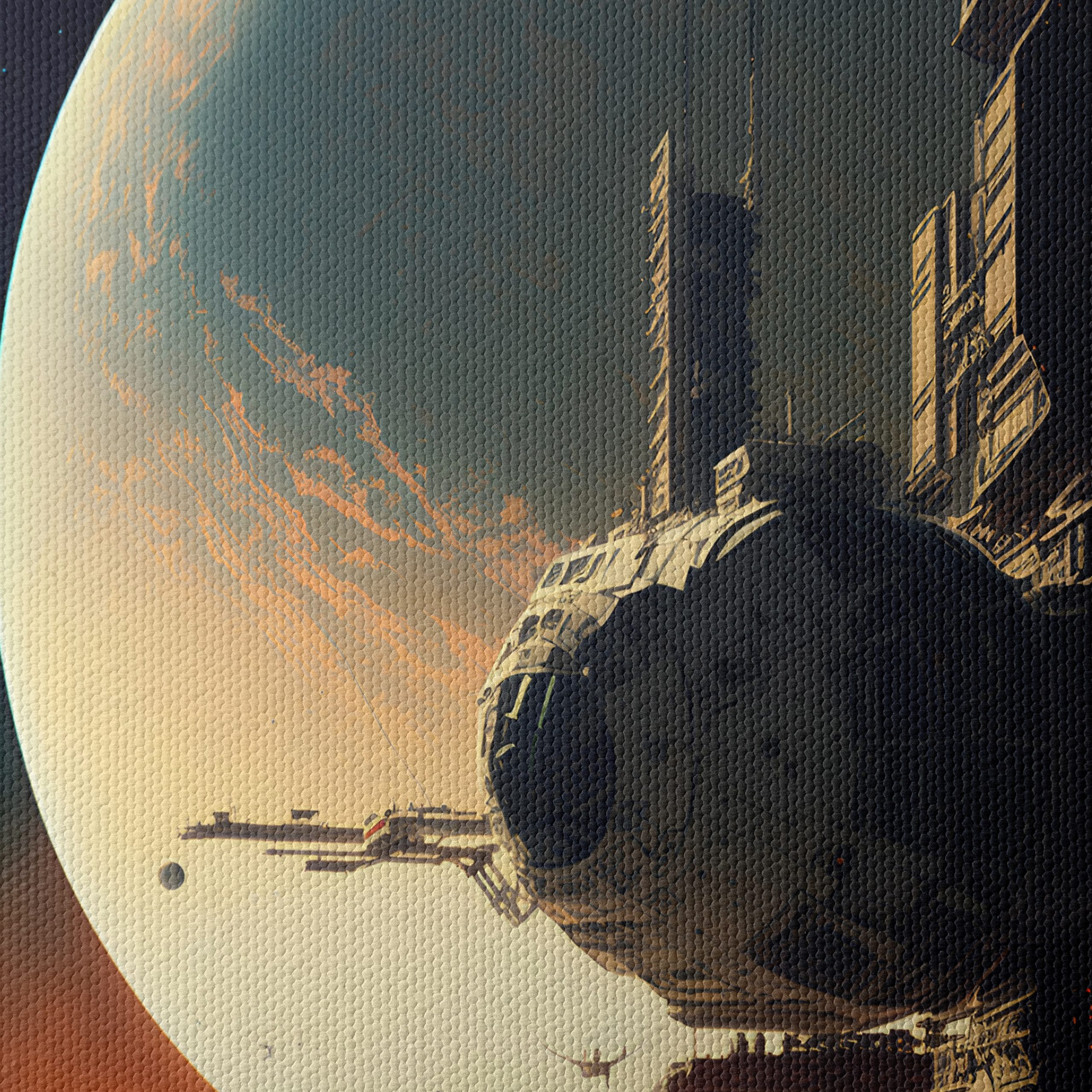 Futuristic Space Landscape with Celestial Bodies - Image 4