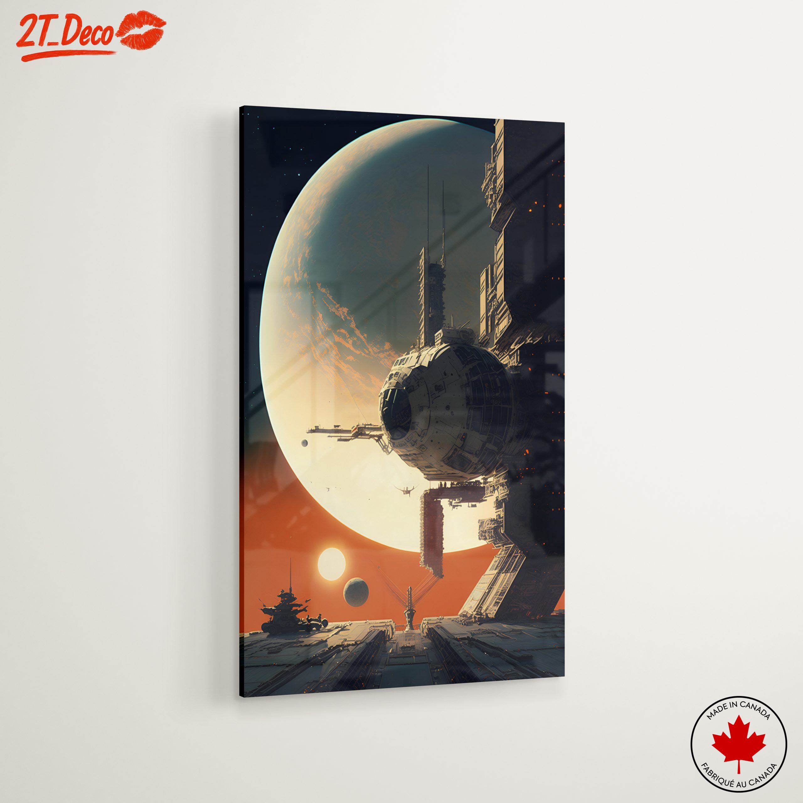 Futuristic Space Landscape with Celestial Bodies - Image 6