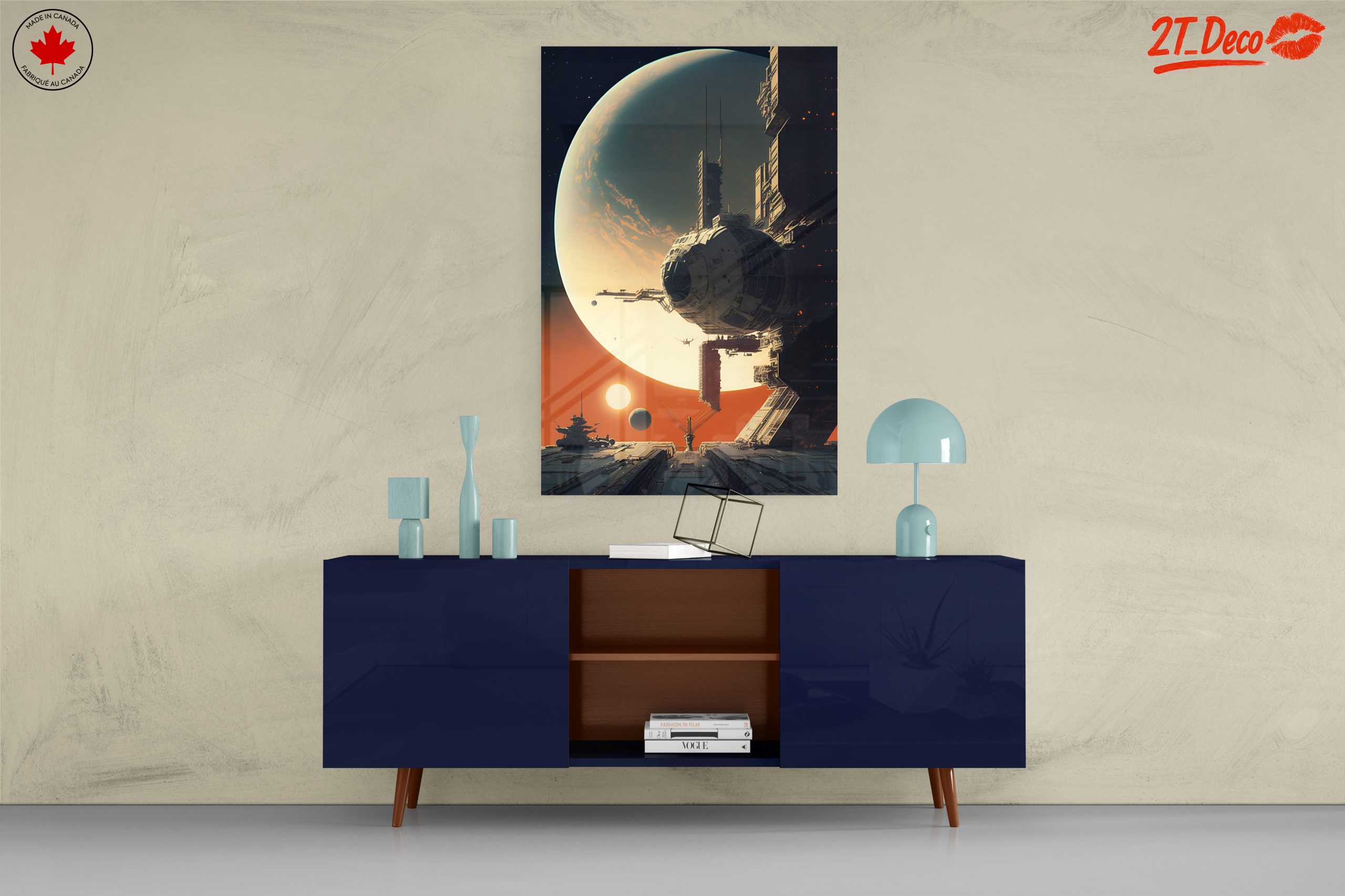 Futuristic Space Landscape with Celestial Bodies - Image 8