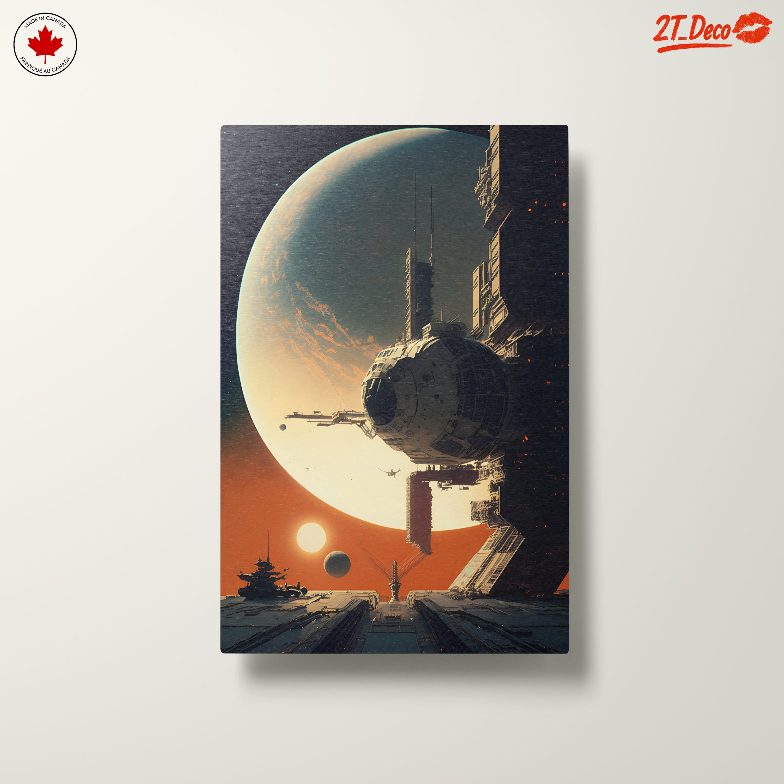 Futuristic Space Landscape with Celestial Bodies - Image 10