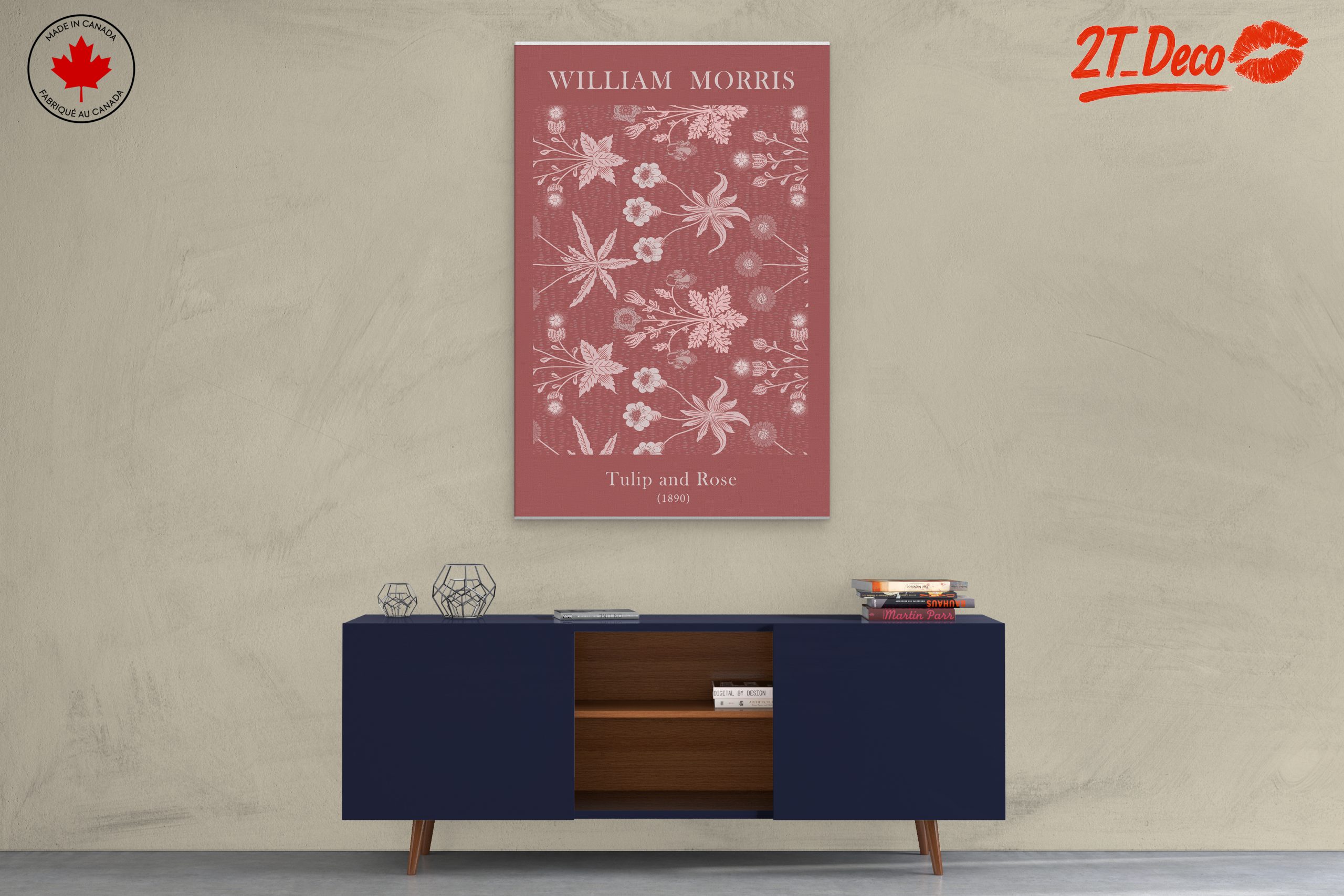 William Morris Tulip and Rose Art 2 - Image 3