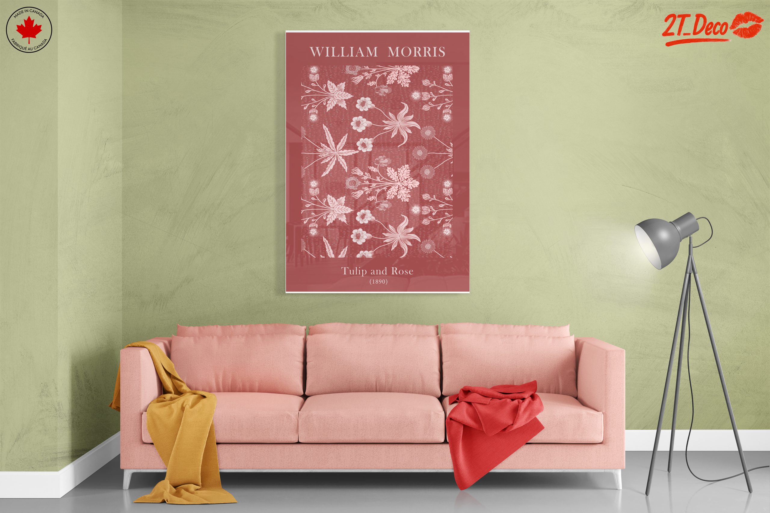 William Morris Tulip and Rose Art 2 - Image 7