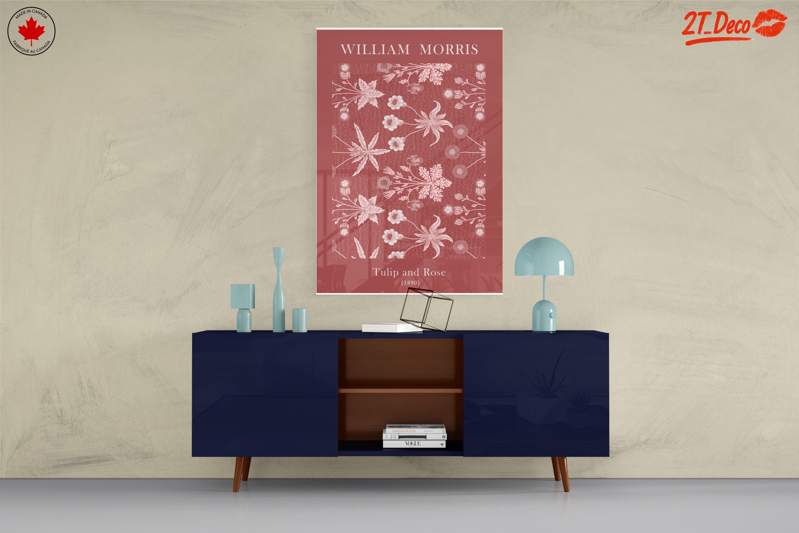William Morris Tulip and Rose Art 2 - Image 8