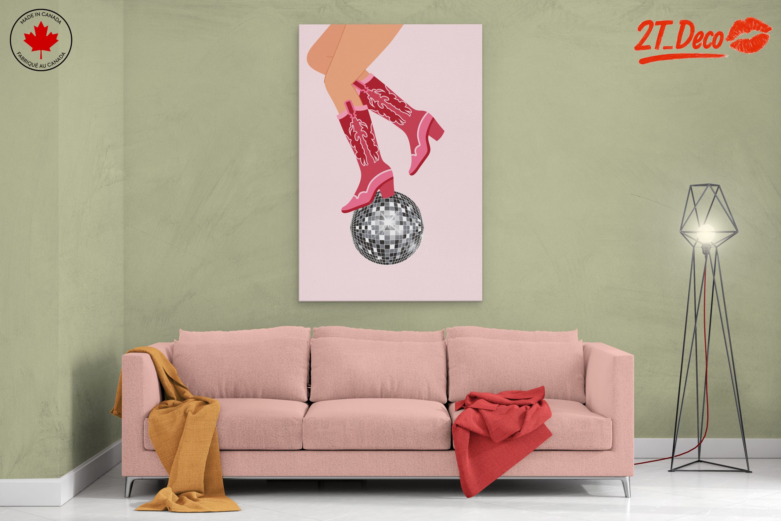 Stylish Boots on a Disco Ball - Image 2