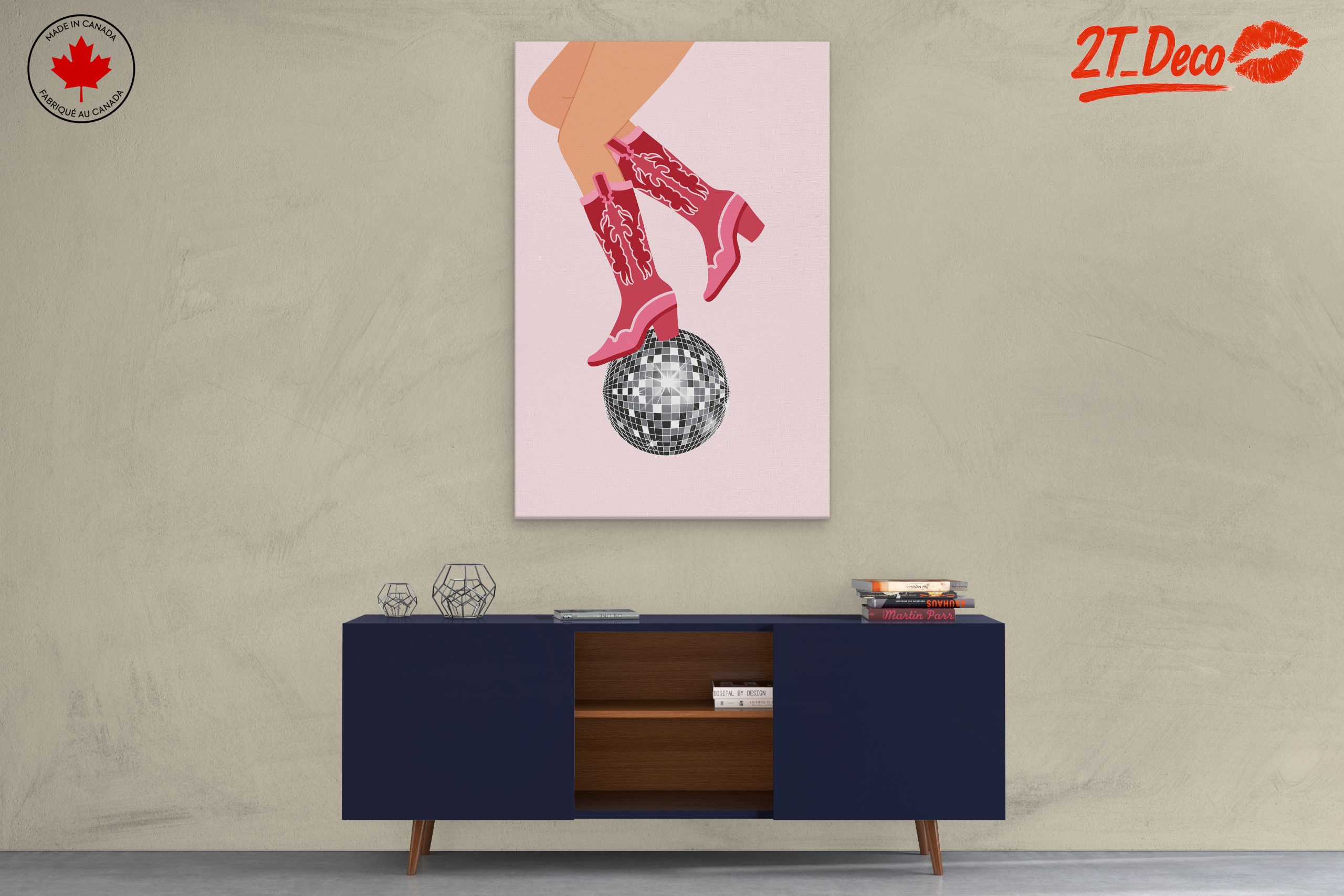 Stylish Boots on a Disco Ball - Image 3