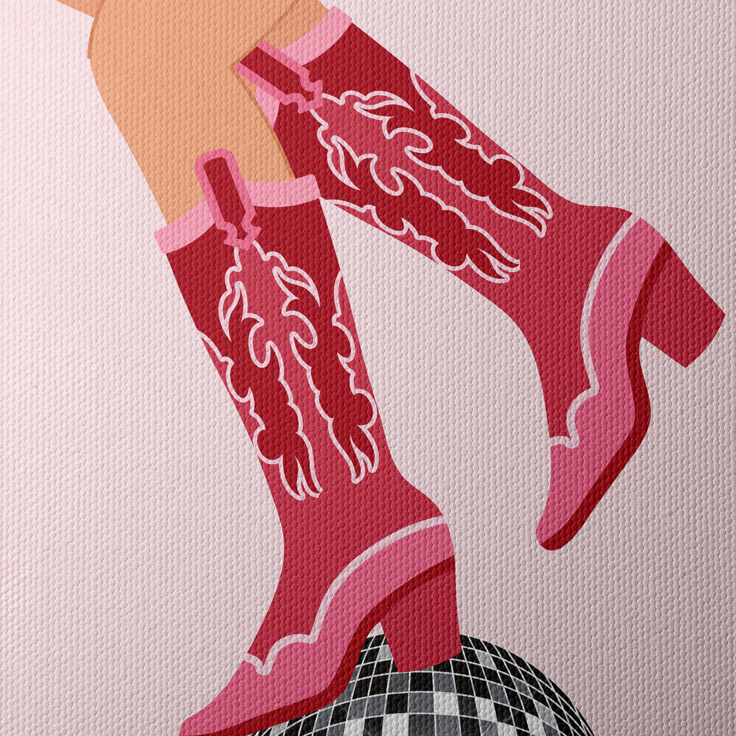 Stylish Boots on a Disco Ball - Image 4