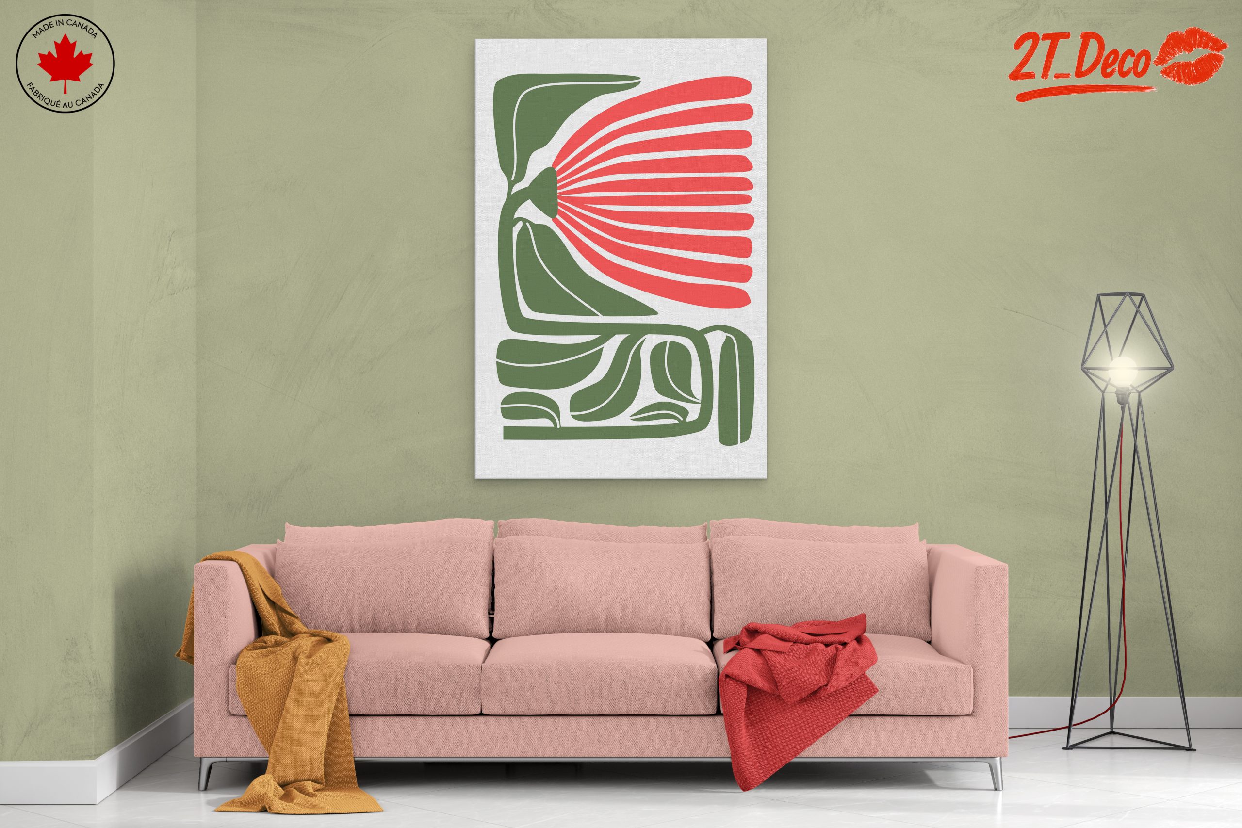 Stylized Abstract Floral Design - Image 2