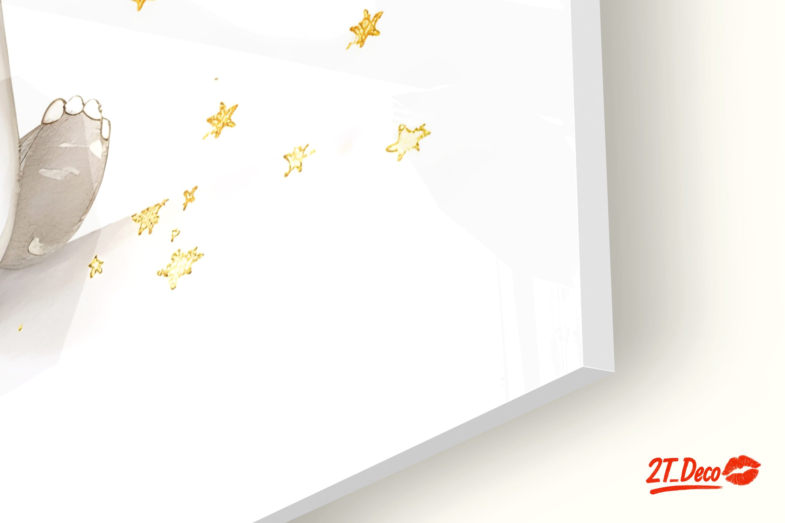 Whimsical Elephant and Stars Artwork - Image 9