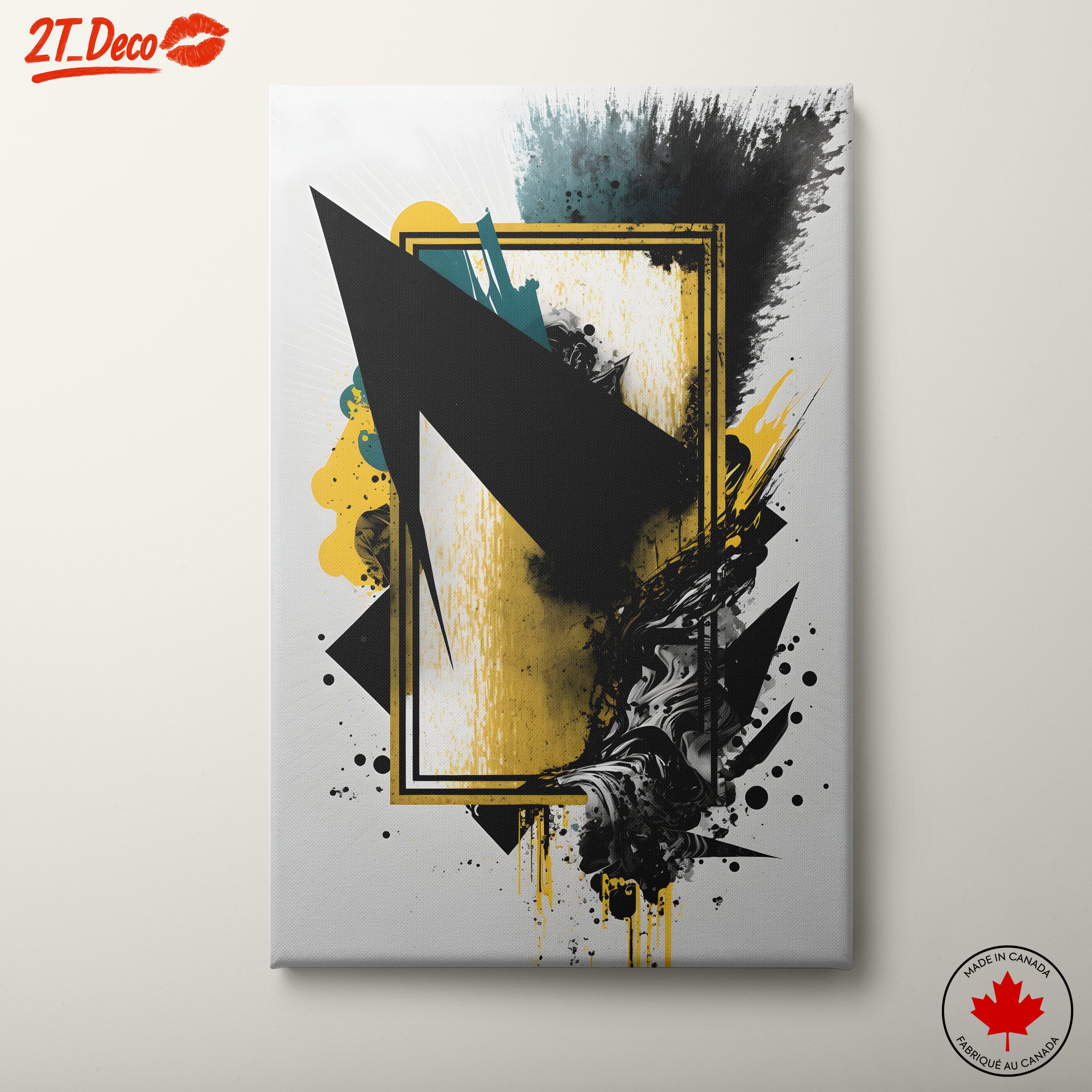 Striking Dynamic Abstract Art Piece