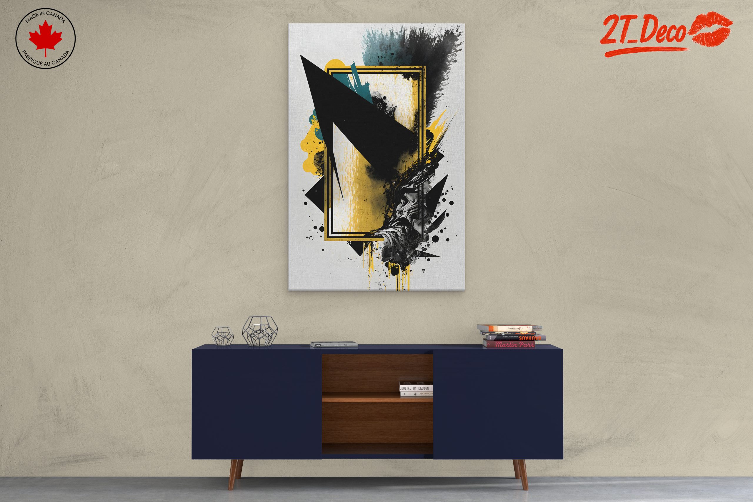 Striking Dynamic Abstract Art Piece - Image 3