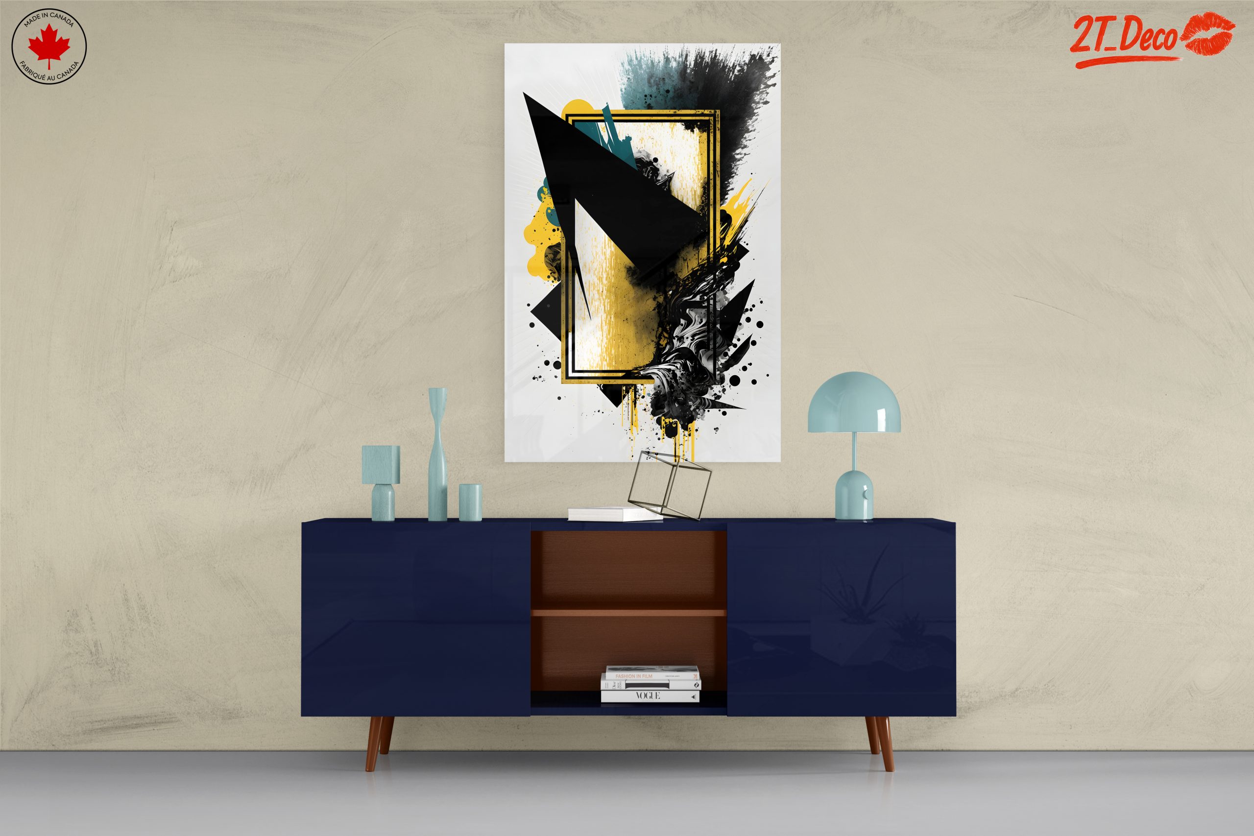 Striking Dynamic Abstract Art Piece - Image 8