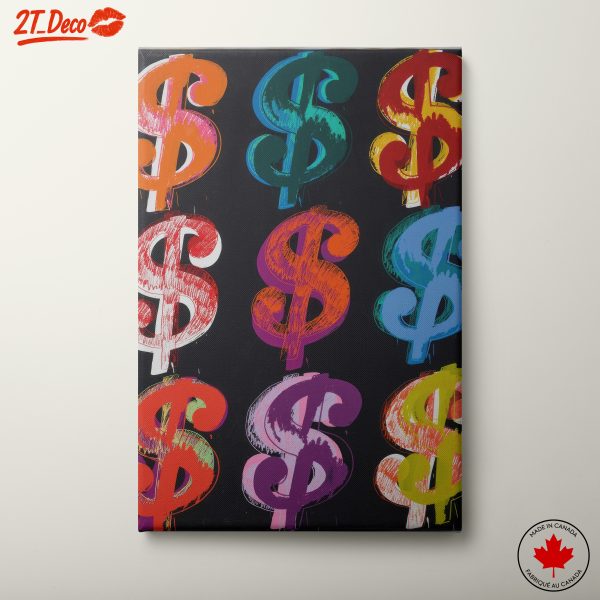 Colorful Dollar Signs Pop Art