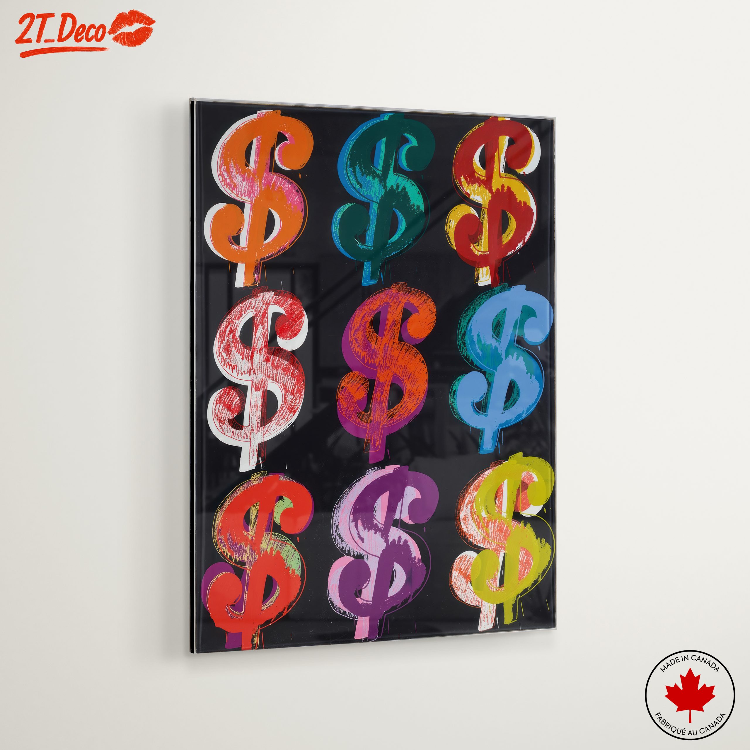 Colorful Dollar Signs Pop Art - Image 6