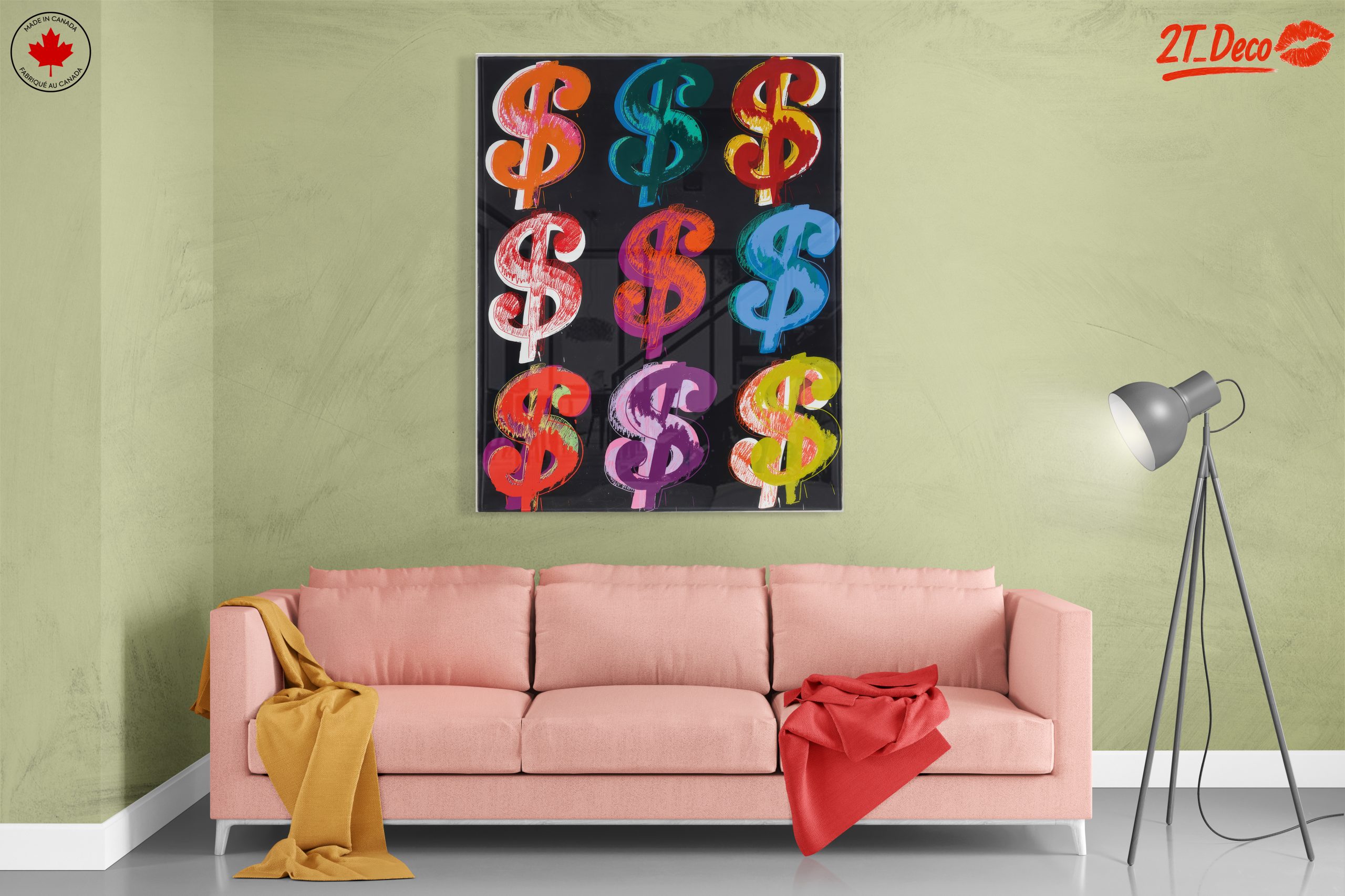 Colorful Dollar Signs Pop Art - Image 7