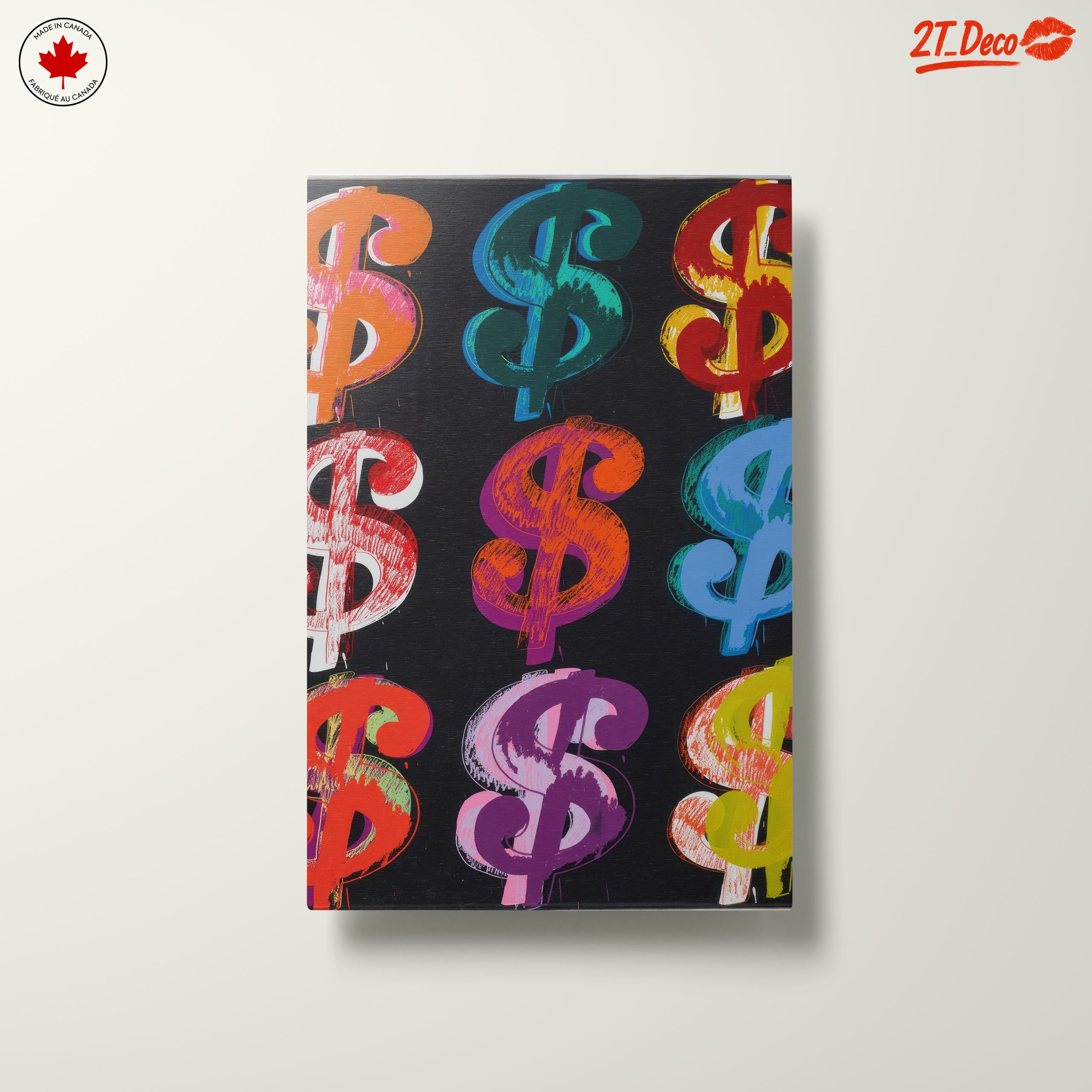 Colorful Dollar Signs Pop Art - Image 10