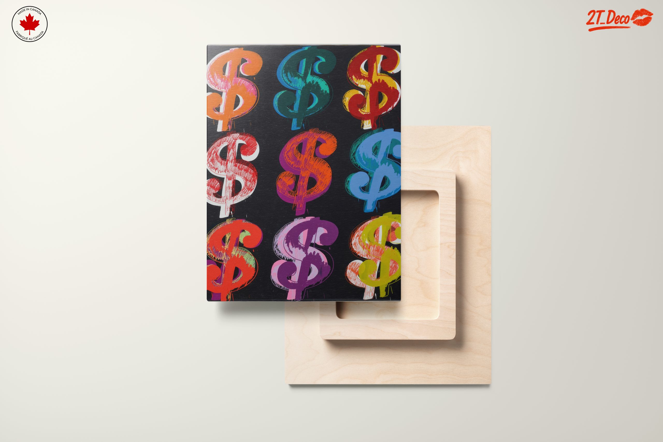 Colorful Dollar Signs Pop Art - Image 11