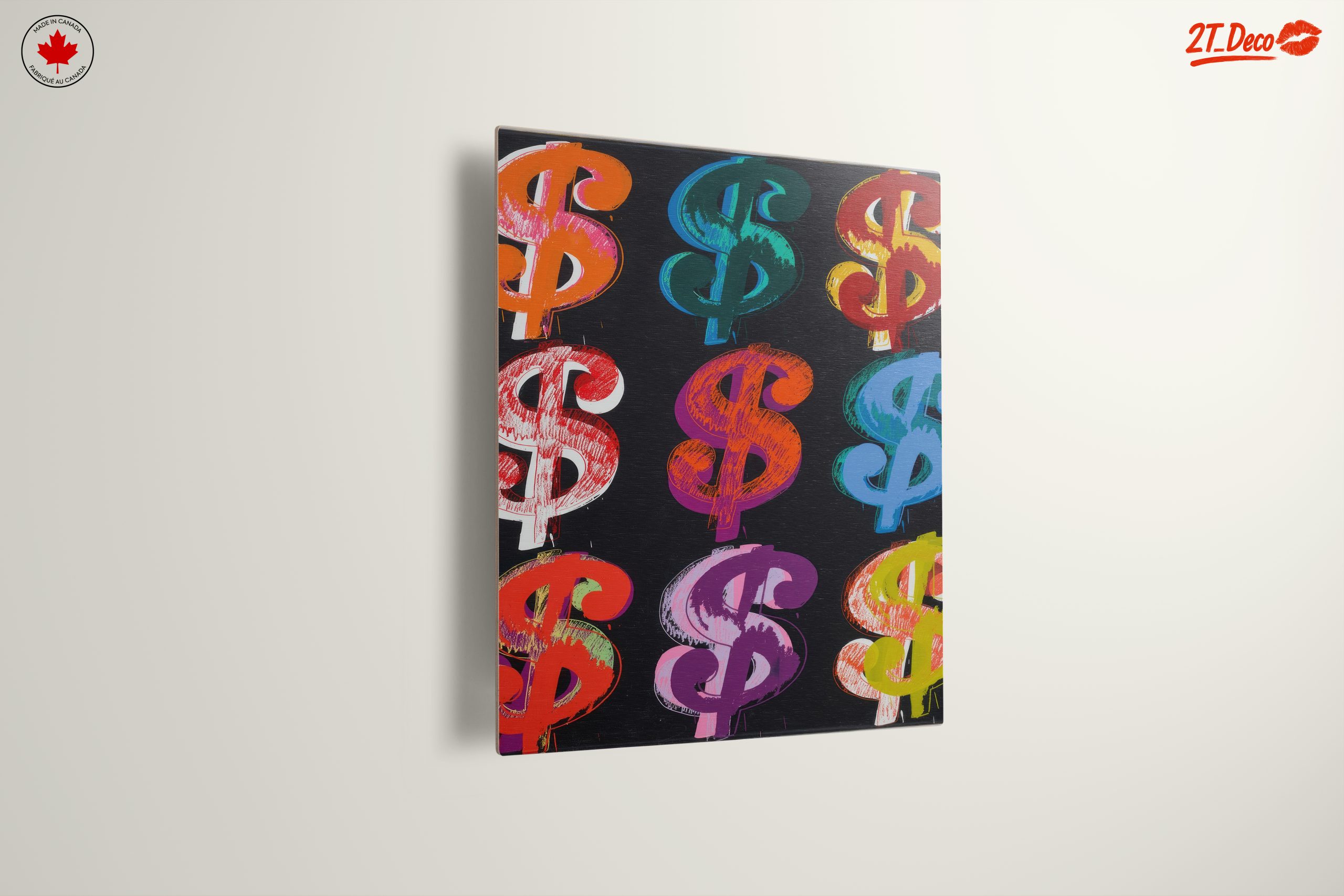 Colorful Dollar Signs Pop Art - Image 13