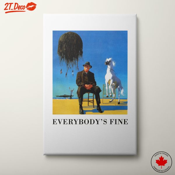 Surrealist Artwork Featuring a Man and Horse