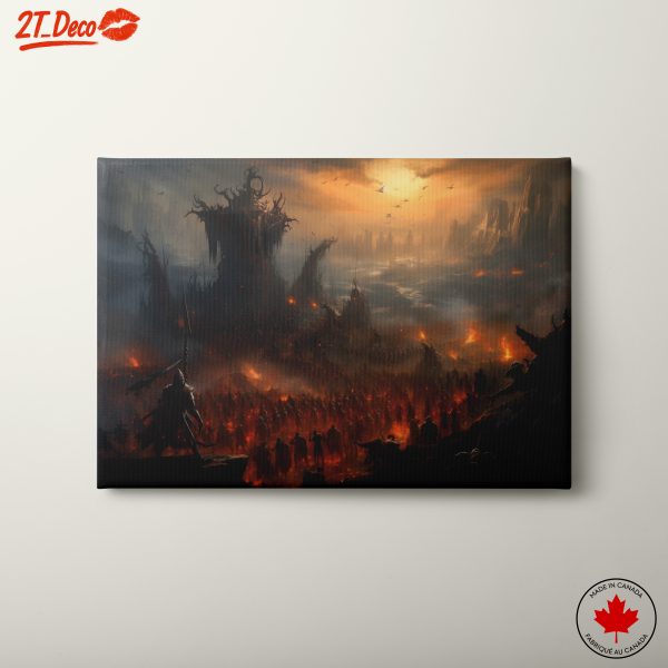 Epic Fantasy Battle Scene Art