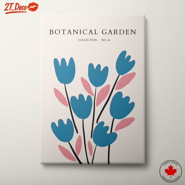 Stylized Botanical Garden Artwork