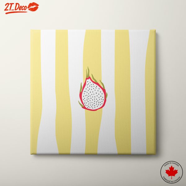 Stylized Dragon Fruit Abstract Art