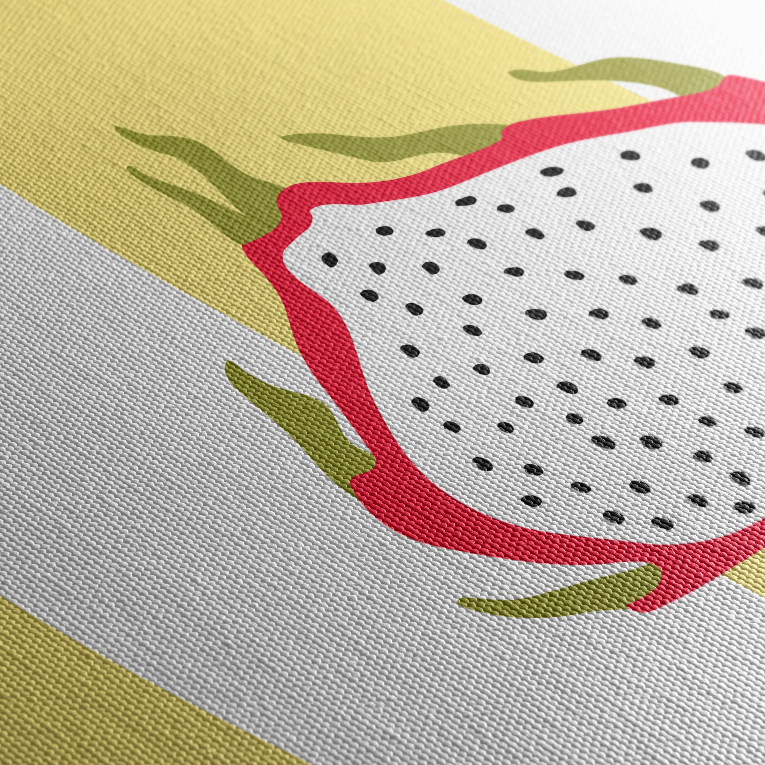 Stylized Dragon Fruit Abstract Art - Image 5