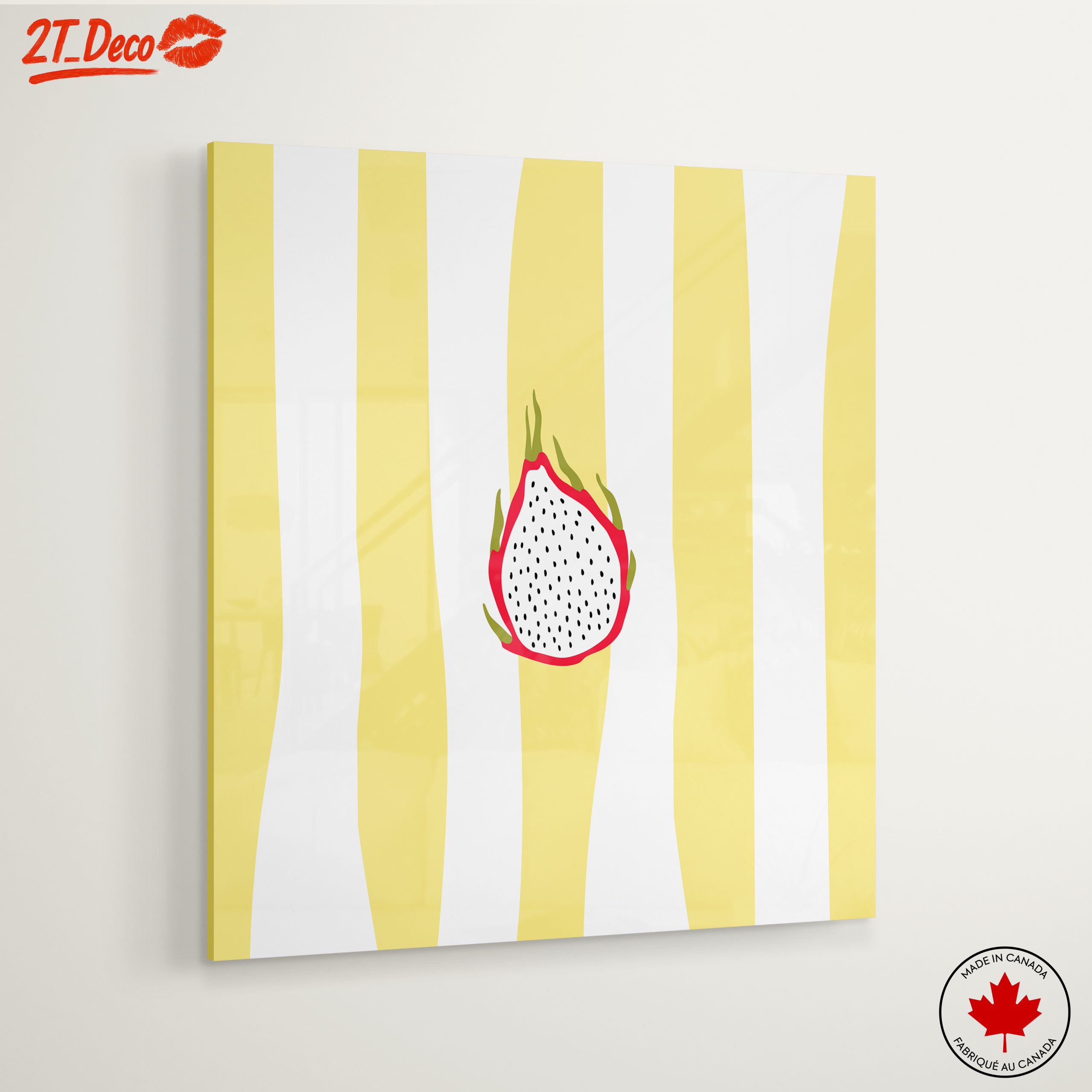 Stylized Dragon Fruit Abstract Art - Image 6