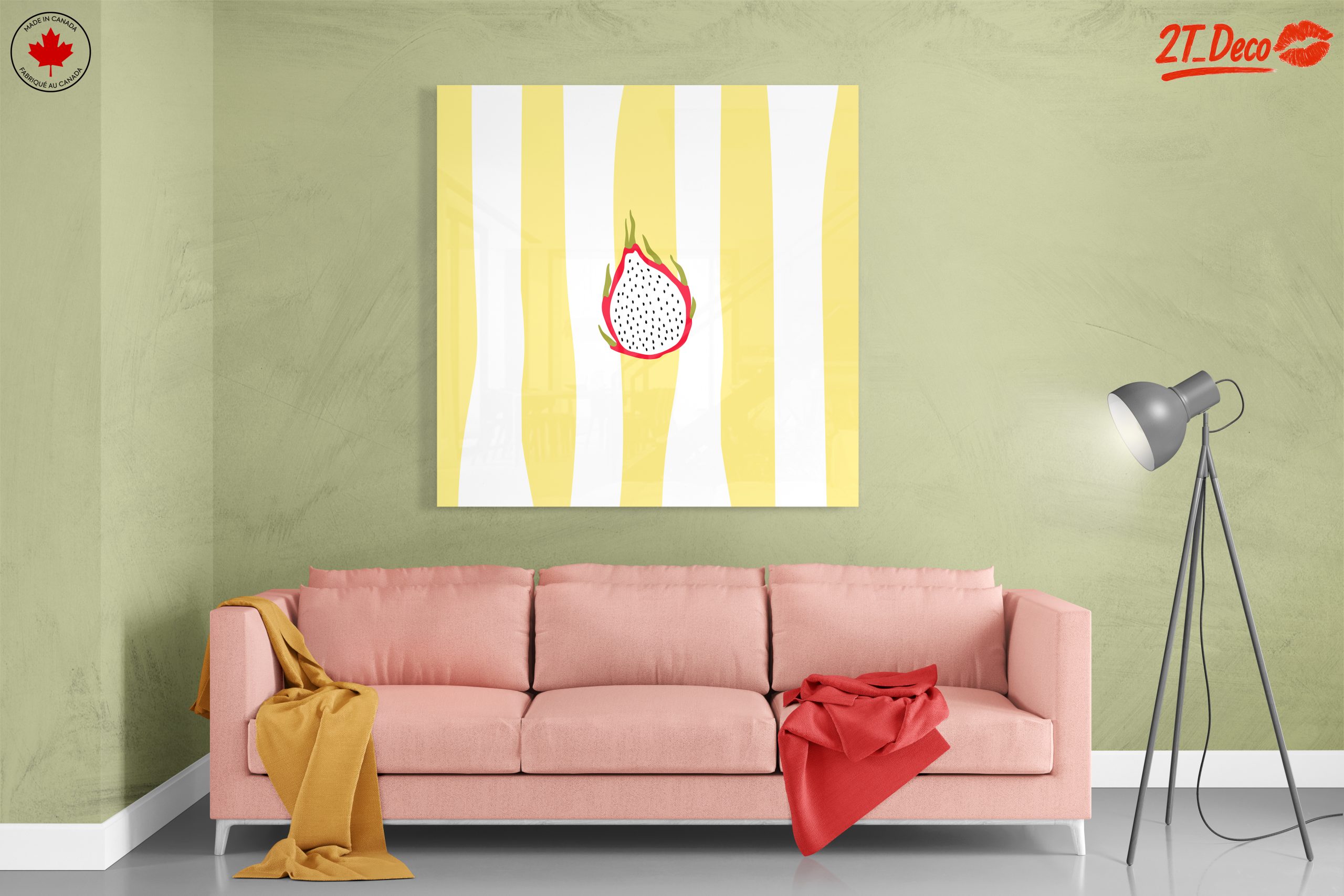 Stylized Dragon Fruit Abstract Art - Image 7
