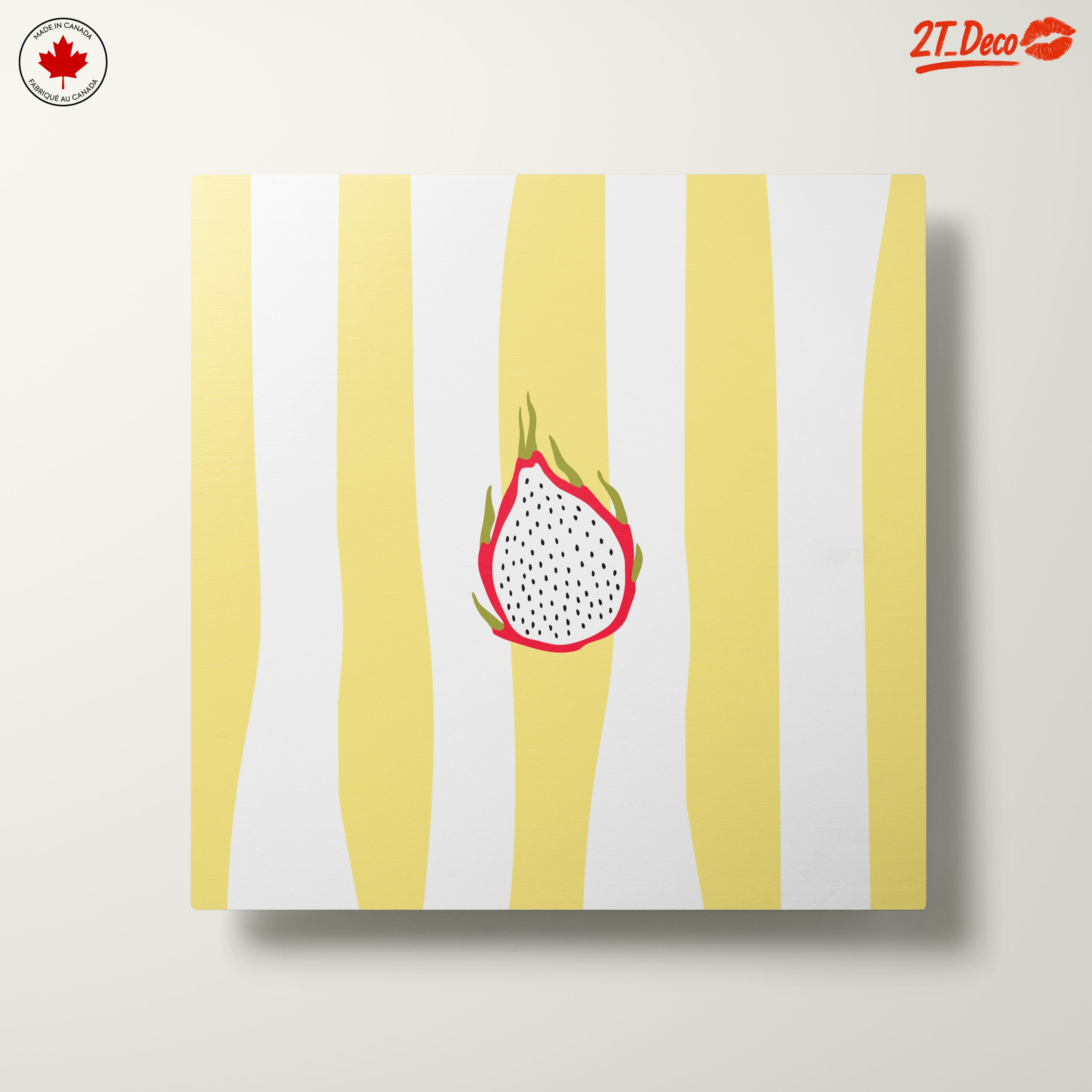 Stylized Dragon Fruit Abstract Art - Image 10