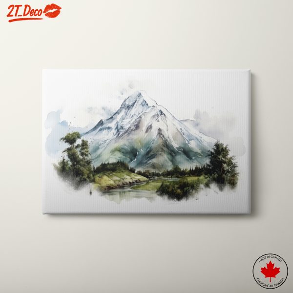 Majestic Mountain Adventure Landscape Art