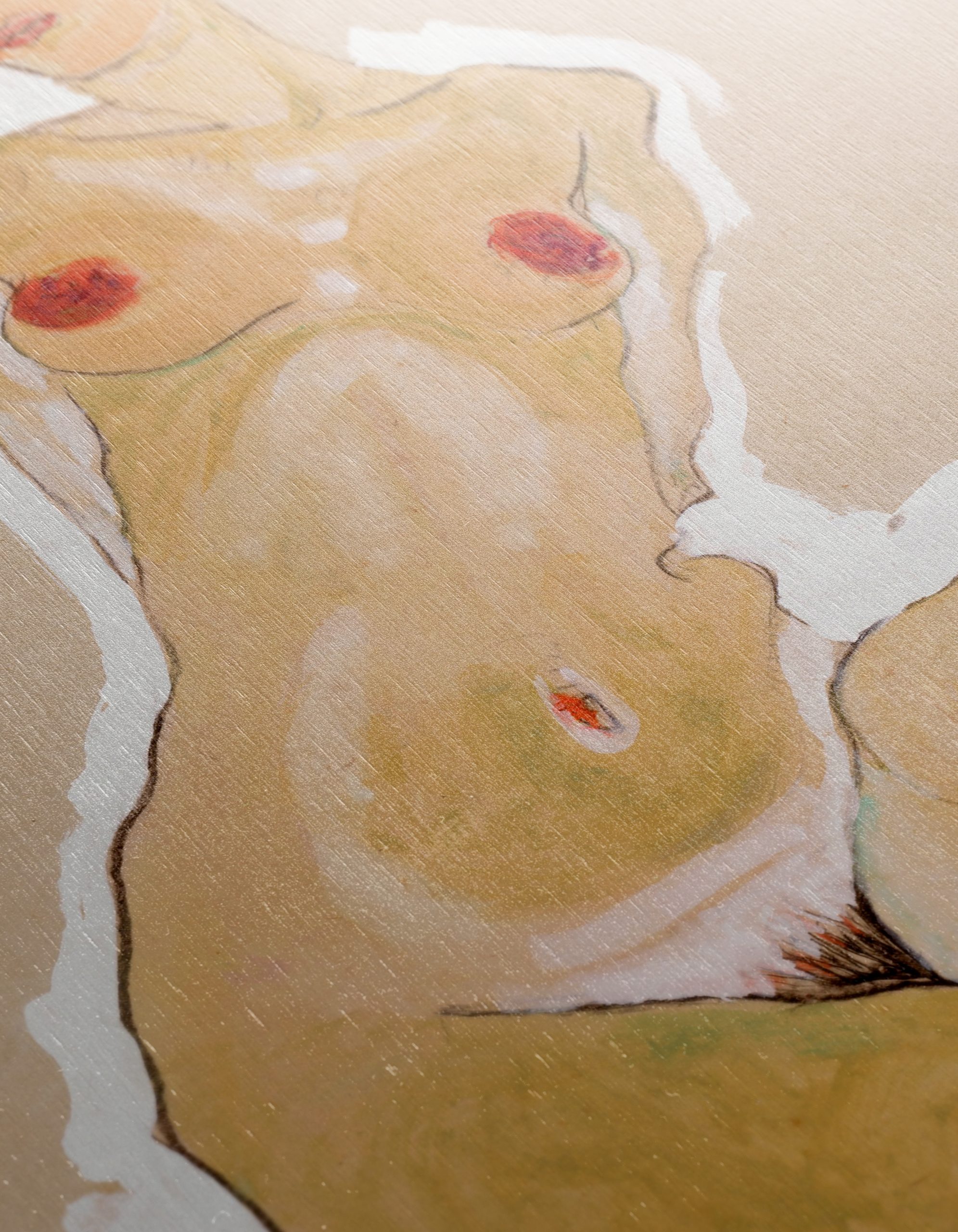 Stylized Figurative Artwork Featuring a Nude Woman - Image 12