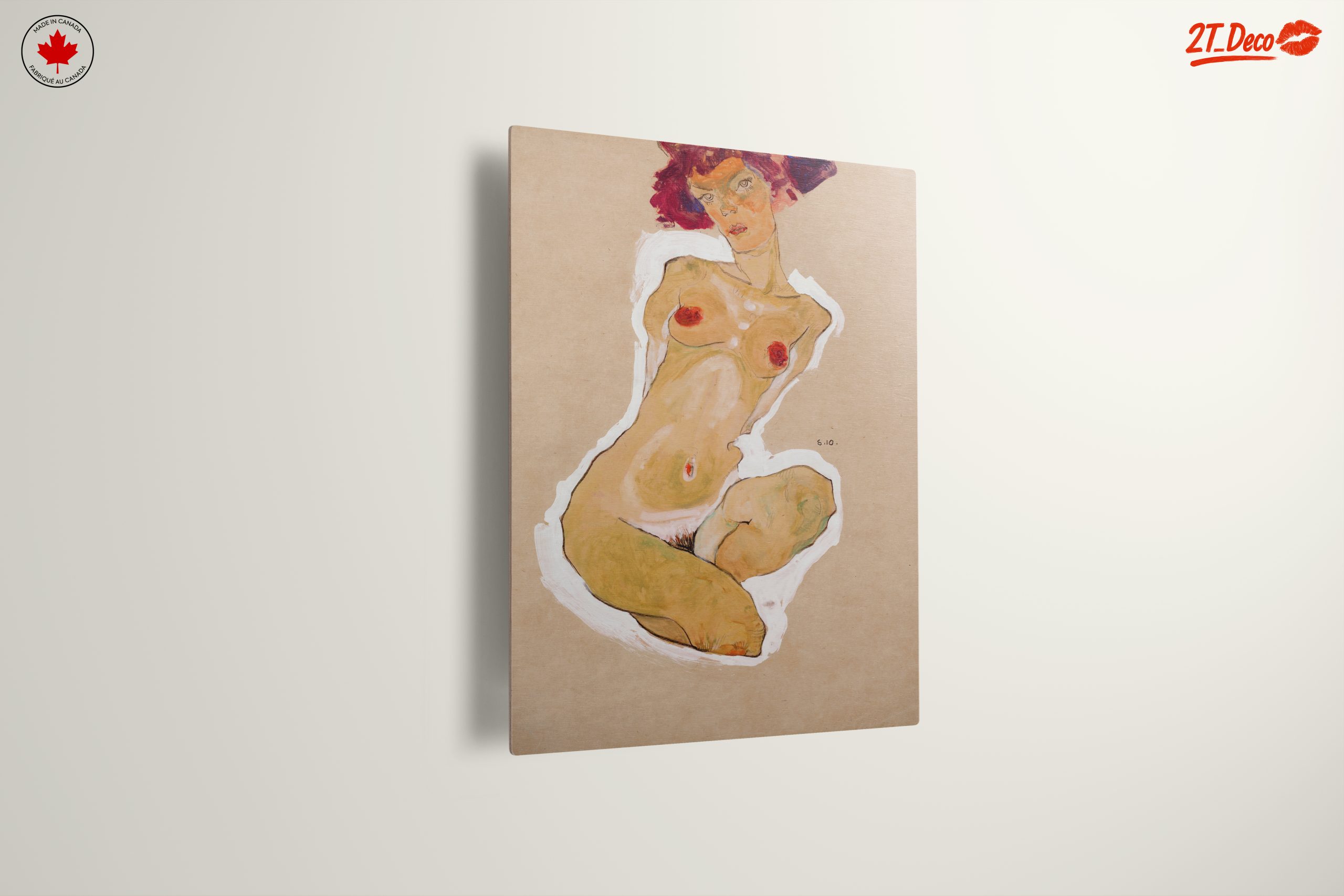 Stylized Figurative Artwork Featuring a Nude Woman - Image 13