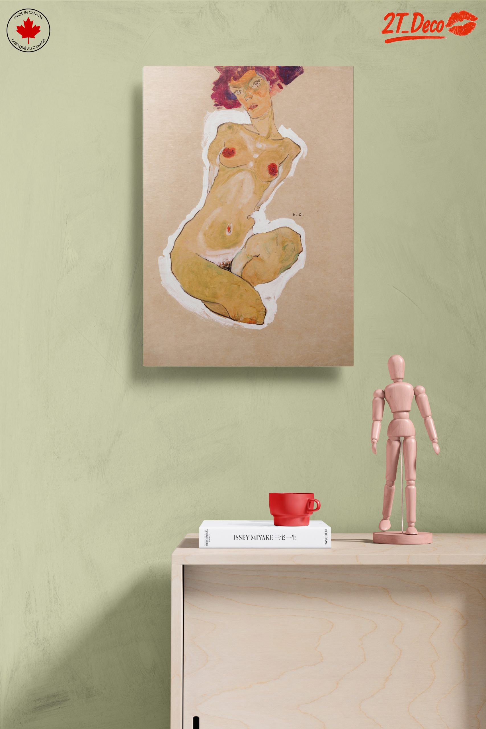 Stylized Figurative Artwork Featuring a Nude Woman - Image 14