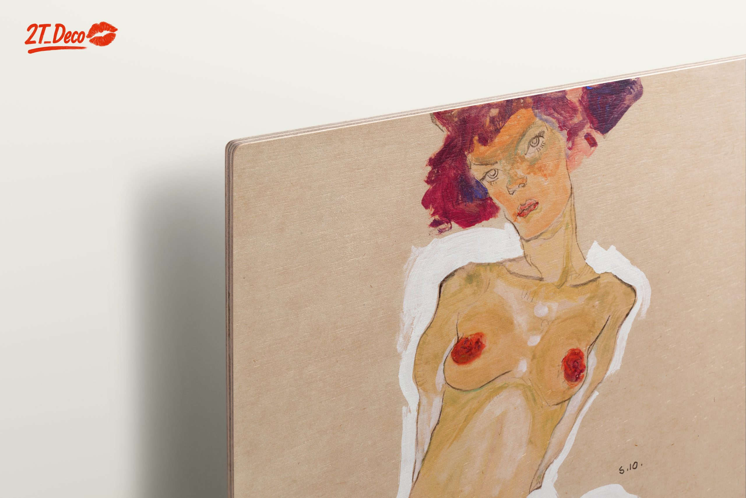 Stylized Figurative Artwork Featuring a Nude Woman - Image 15