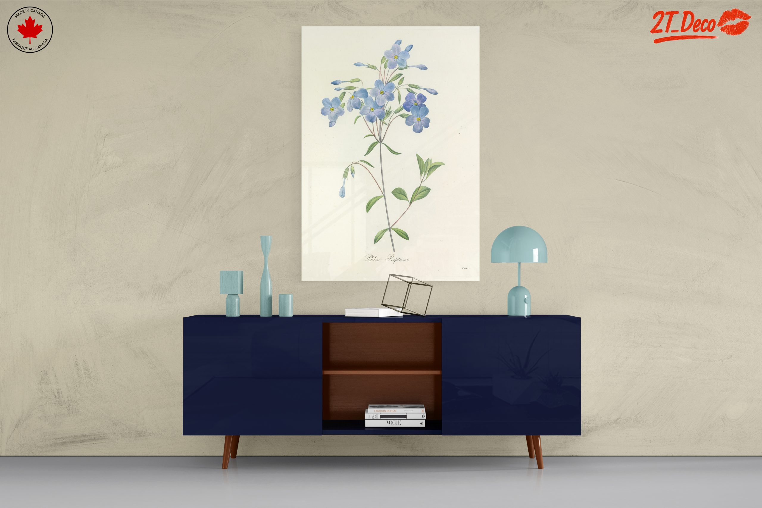 Delicate Blue Floral Botanical Art - Image 8