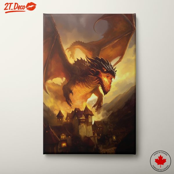 Majestic Fantasy Dragon in Flight