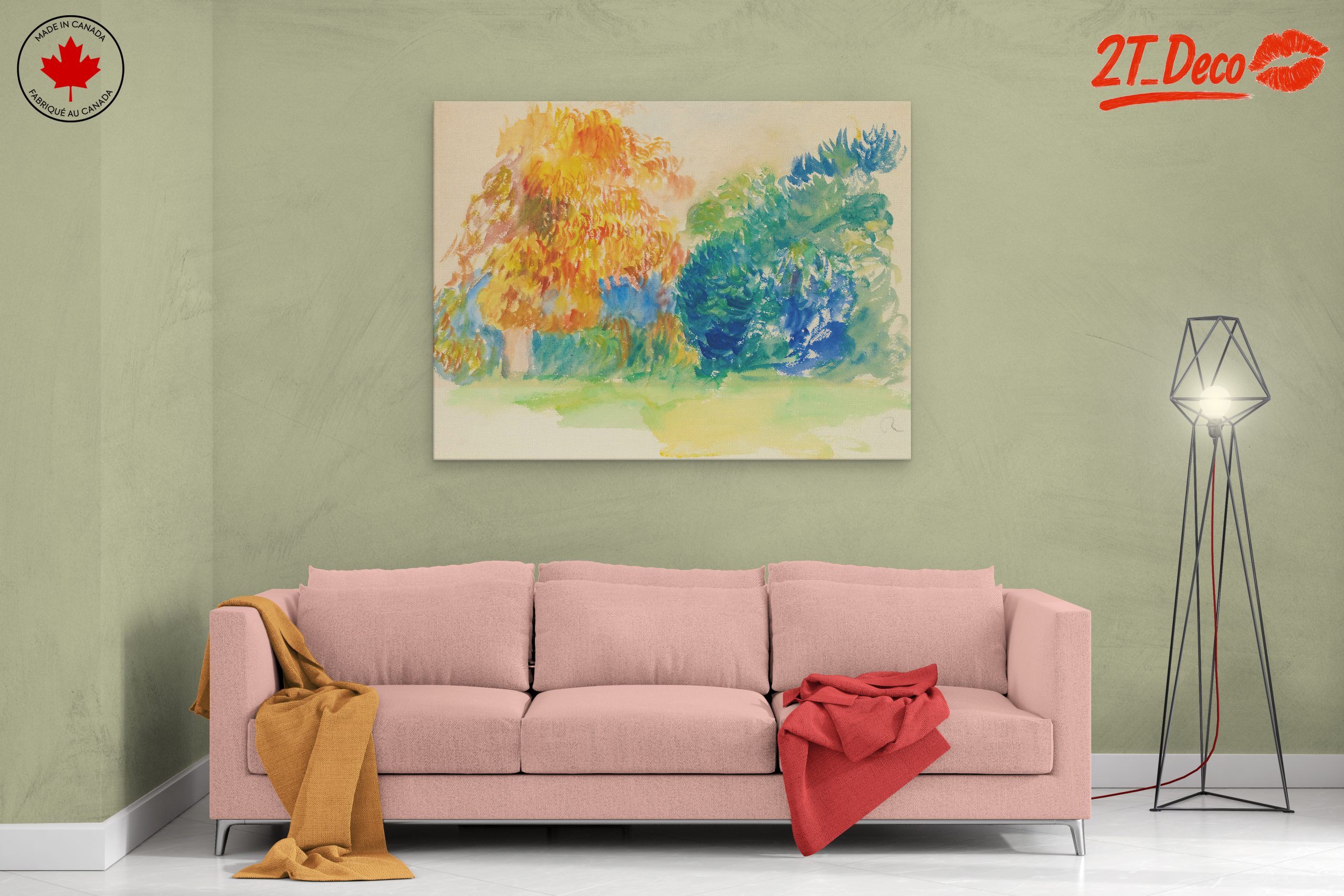 Vibrant Floral Landscape Art 7 - Image 2