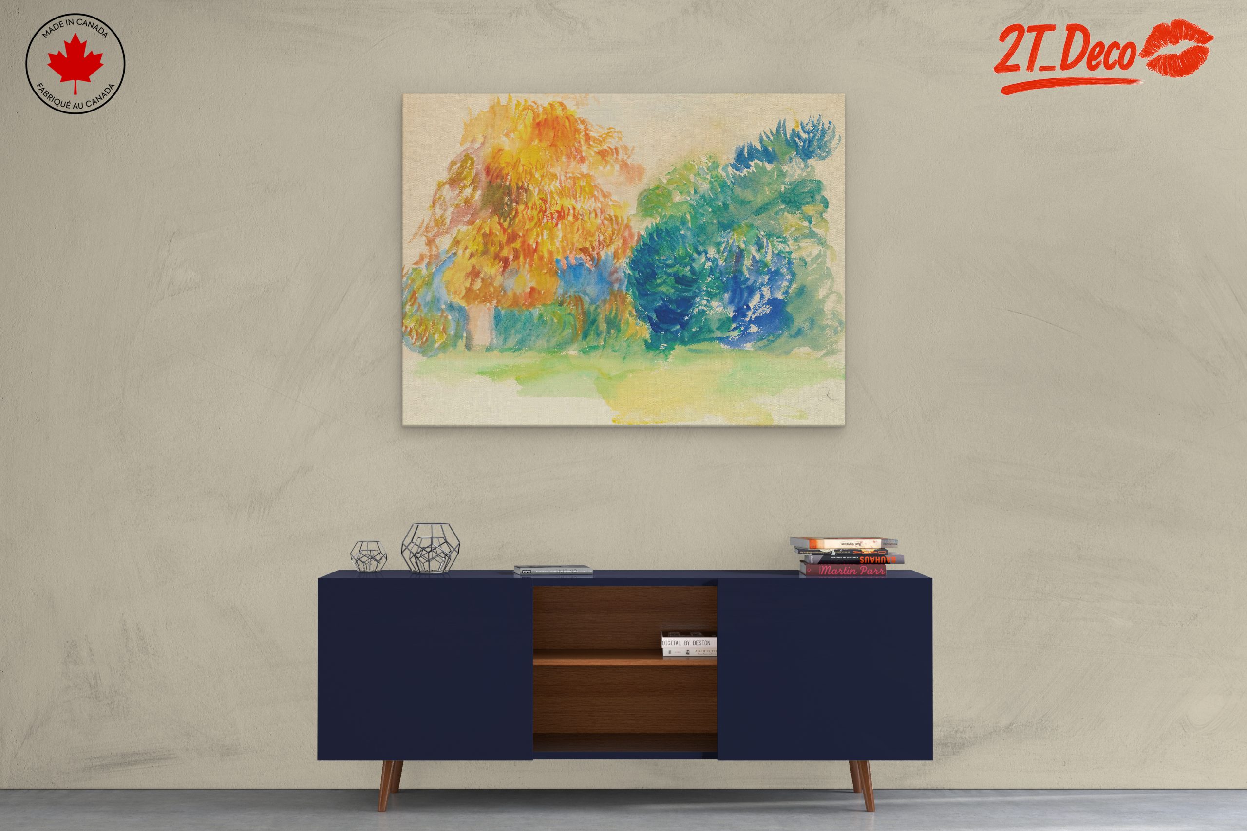 Vibrant Floral Landscape Art 7 - Image 3