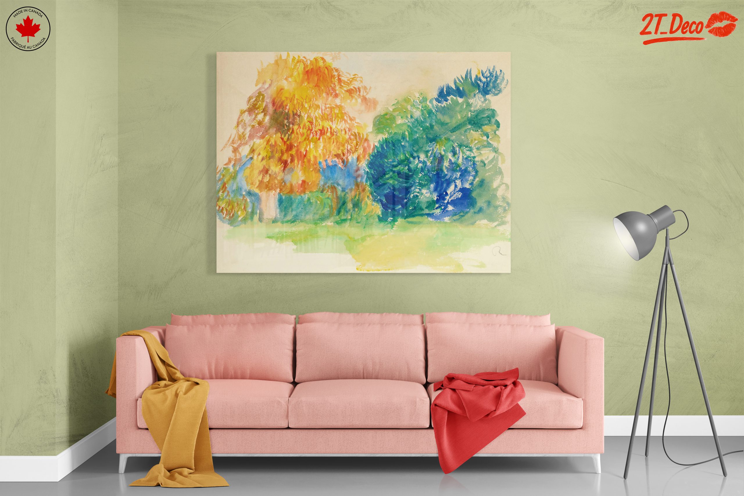 Vibrant Floral Landscape Art 7 - Image 7