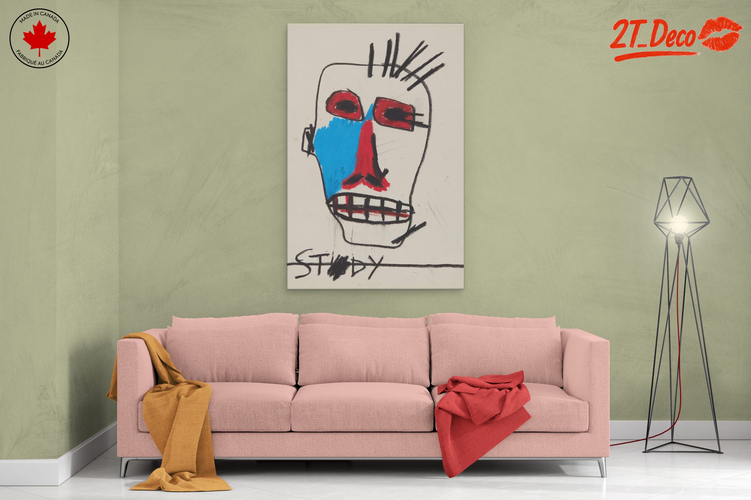 Vibrant Contemporary Abstract Portrait - Image 2