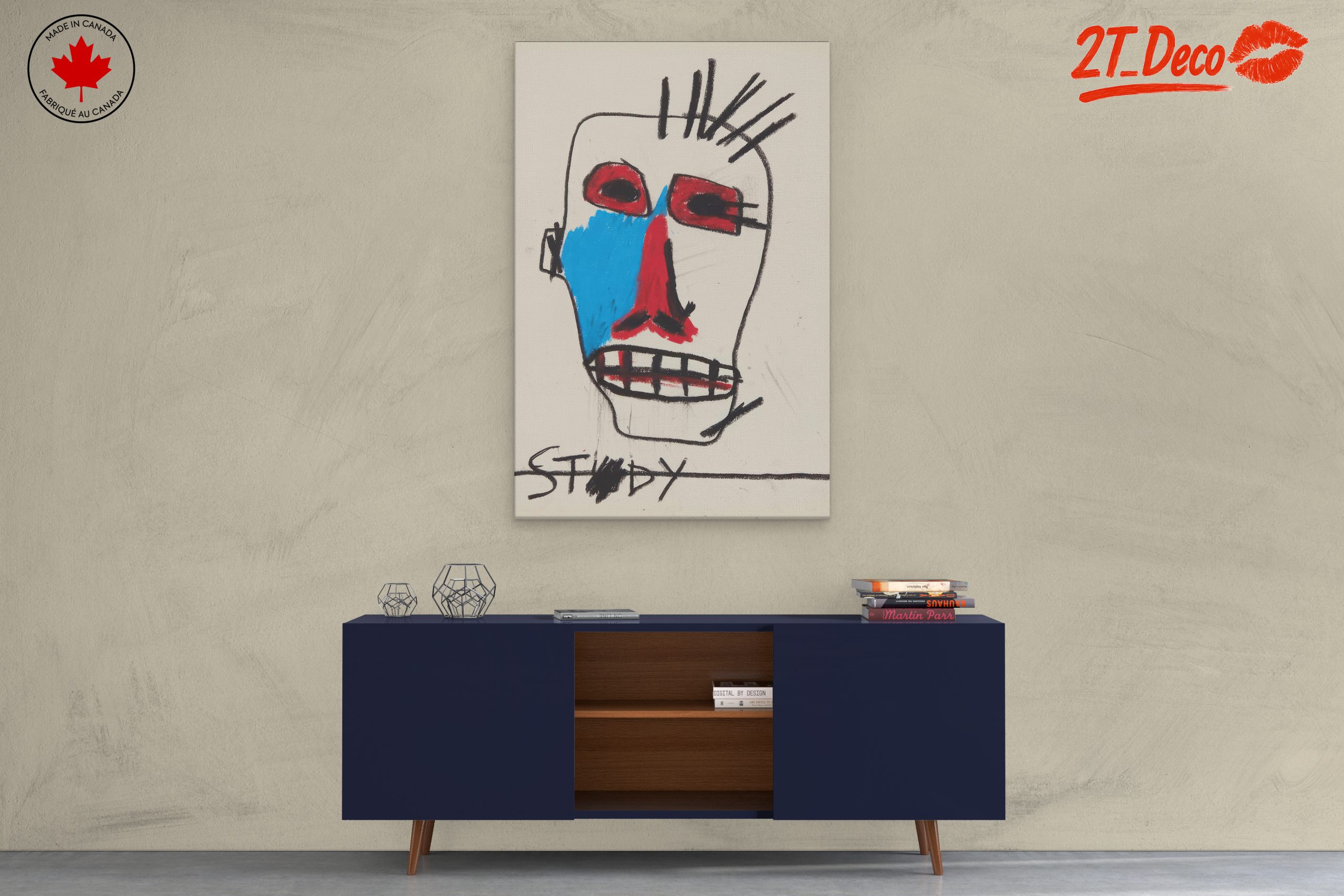 Vibrant Contemporary Abstract Portrait - Image 3