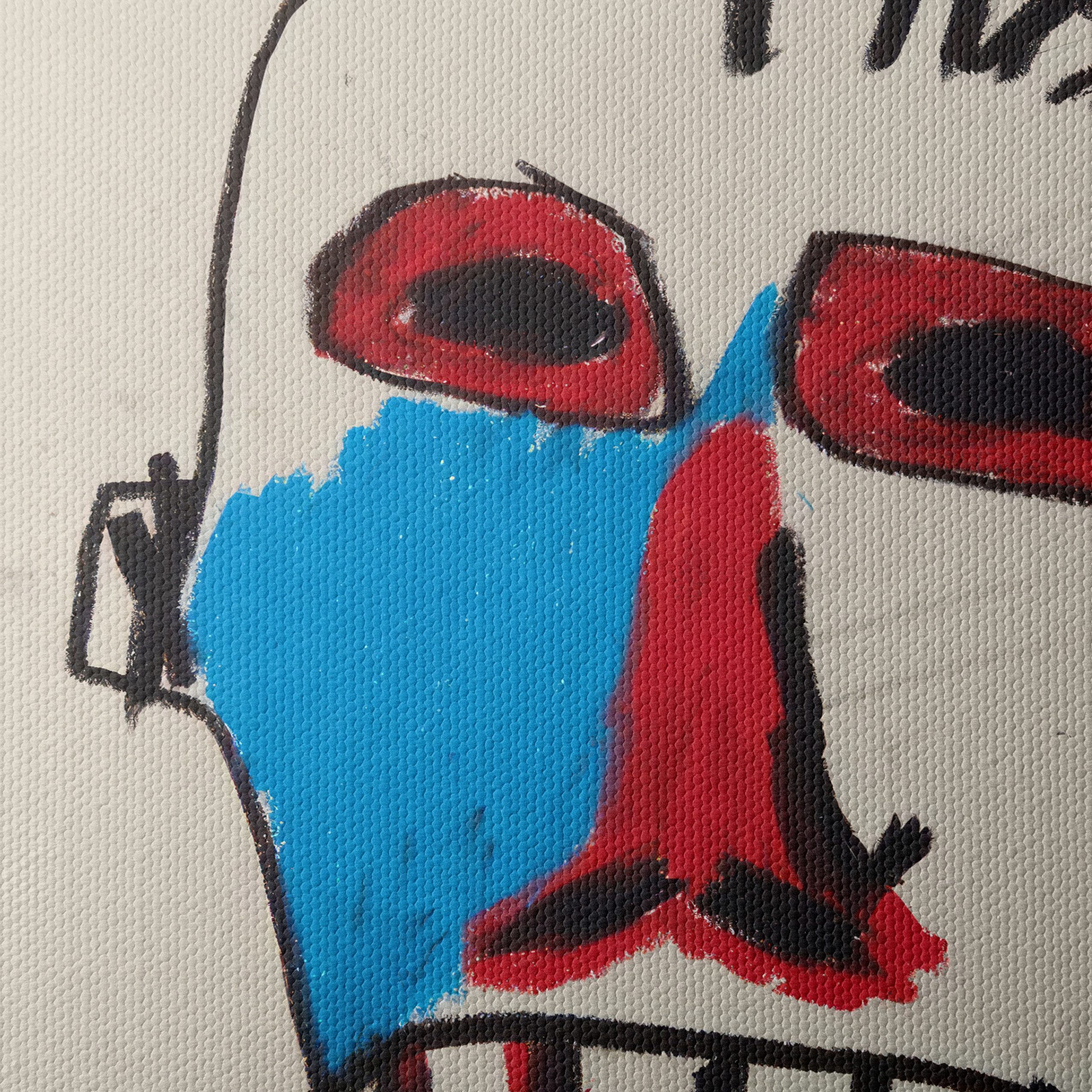 Vibrant Contemporary Abstract Portrait - Image 4