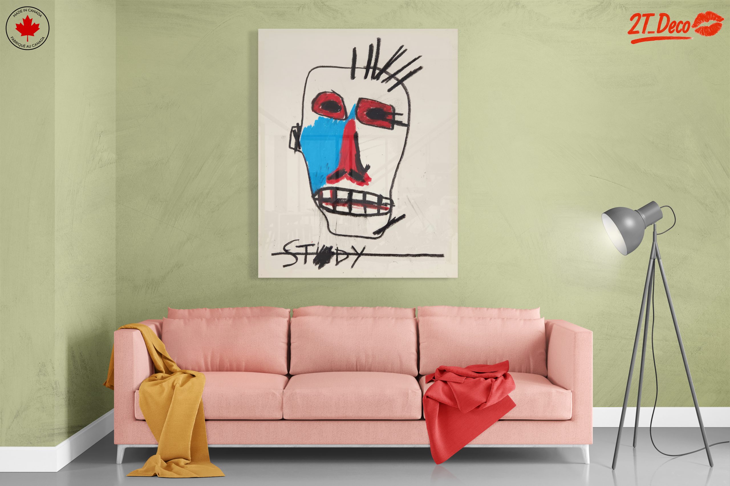Vibrant Contemporary Abstract Portrait - Image 7