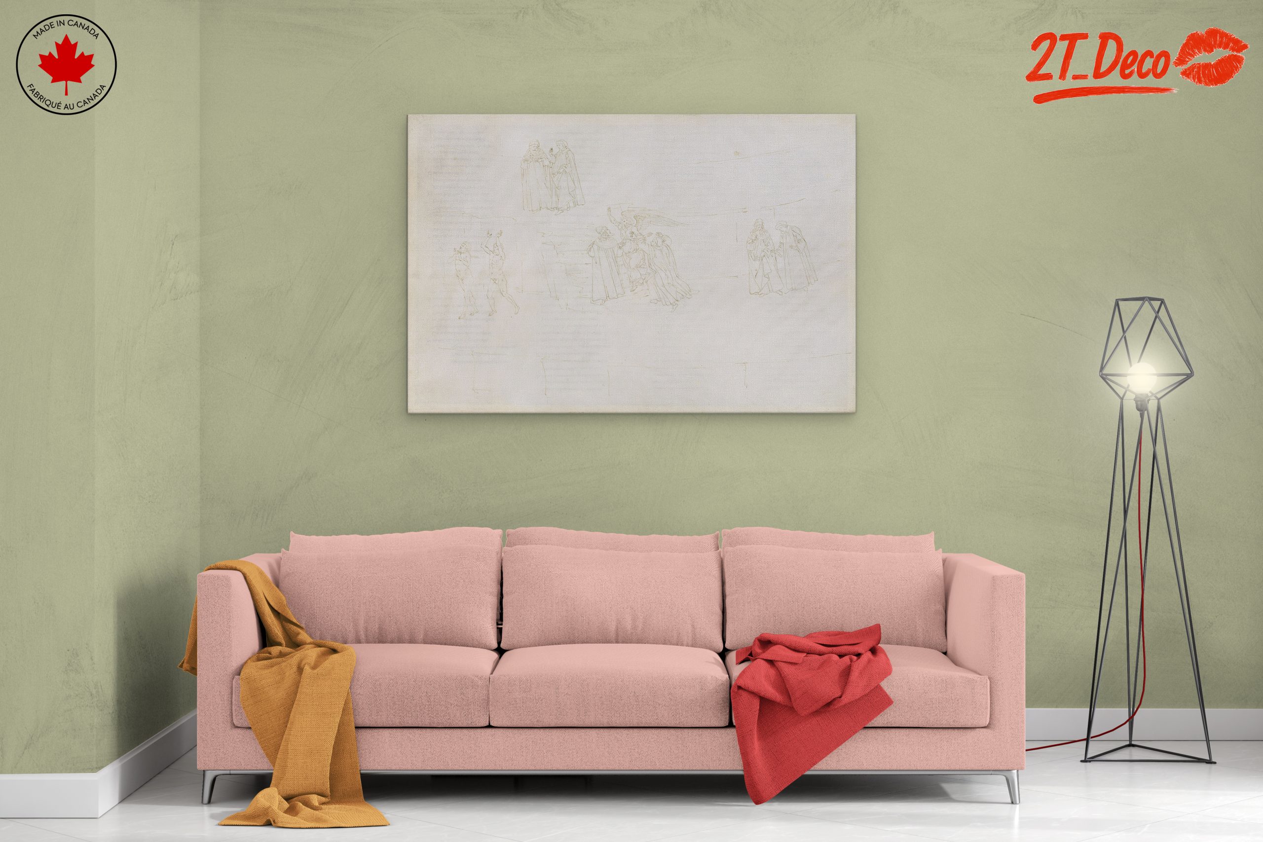 Classic Figure Sketch Artwork - Image 2