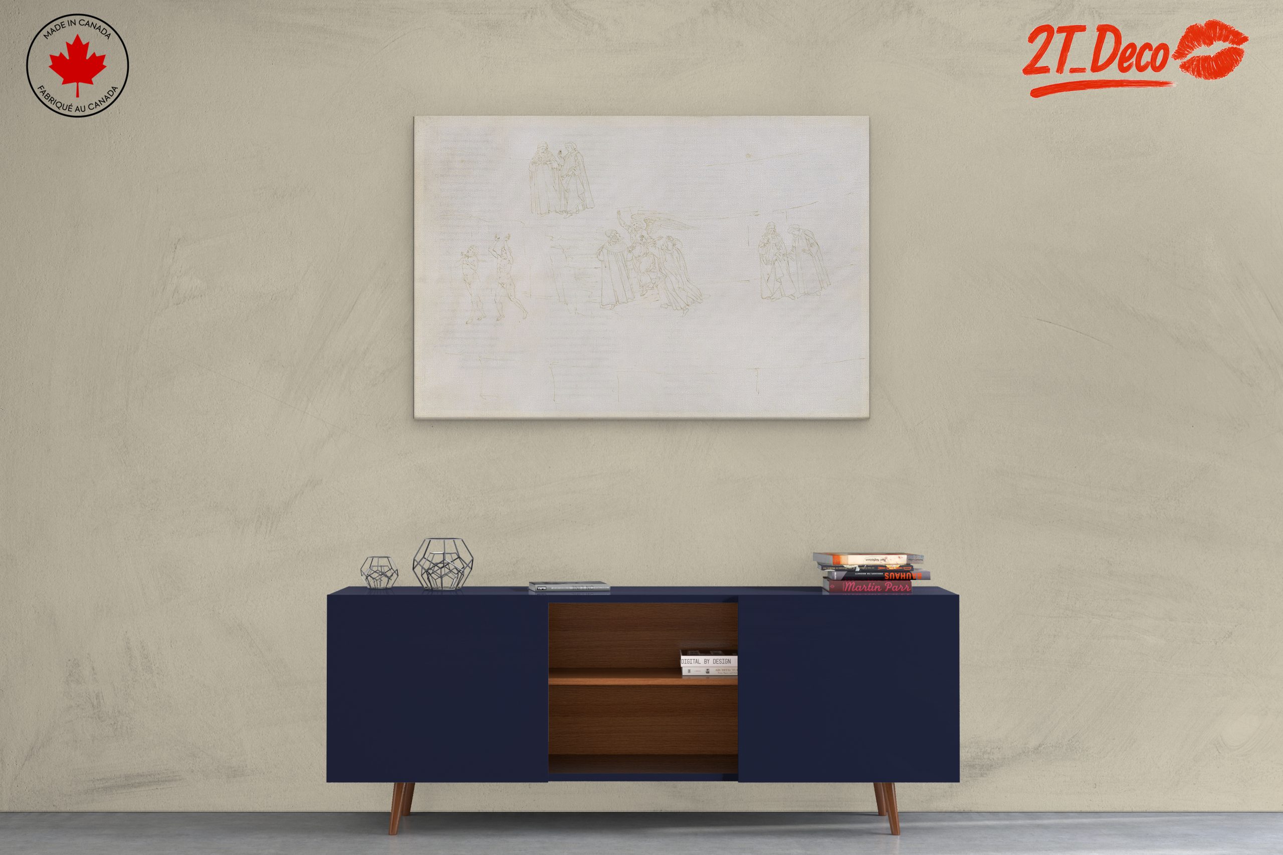Classic Figure Sketch Artwork - Image 3