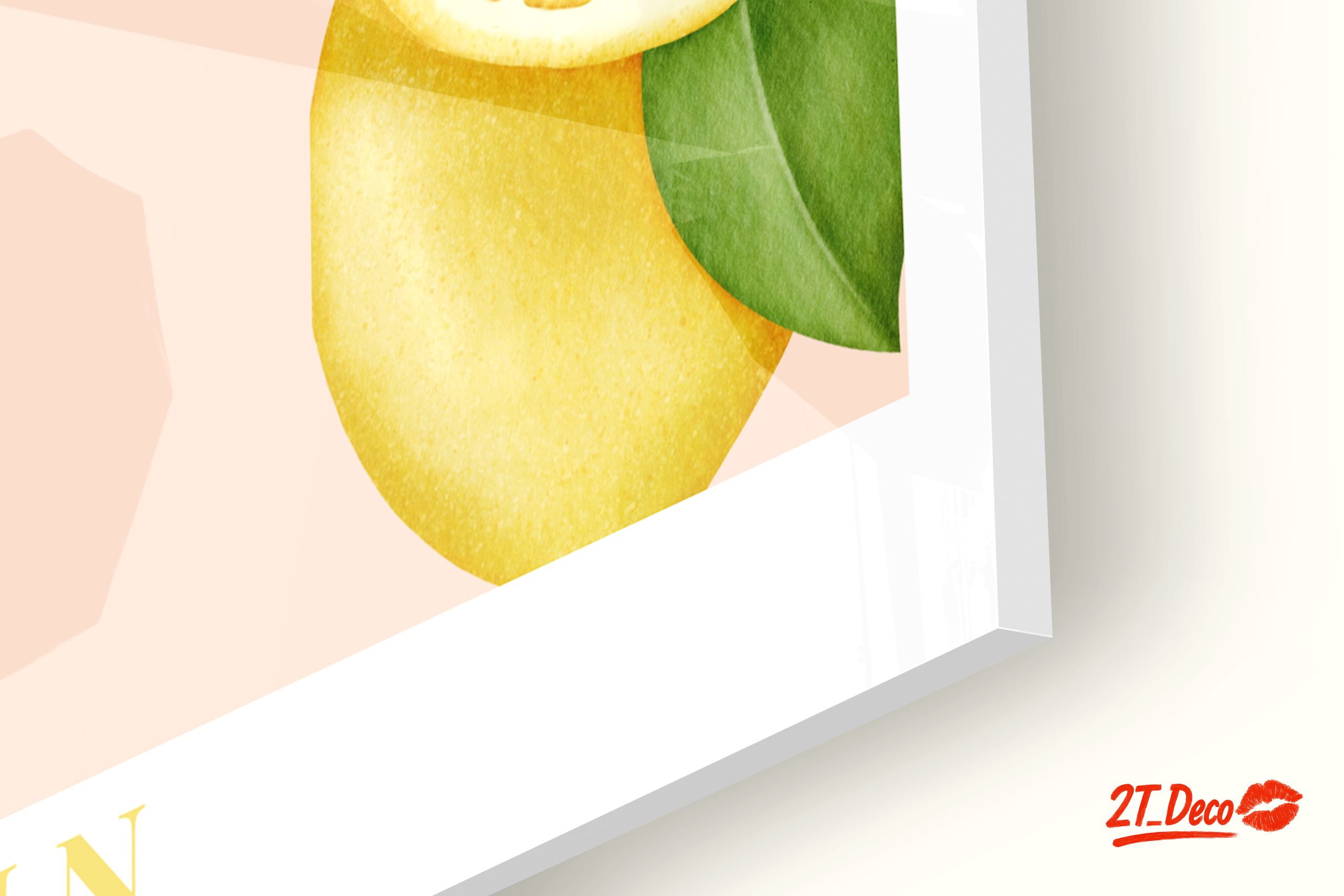 Lemon Abstract Art Inspired by Spain - Image 9