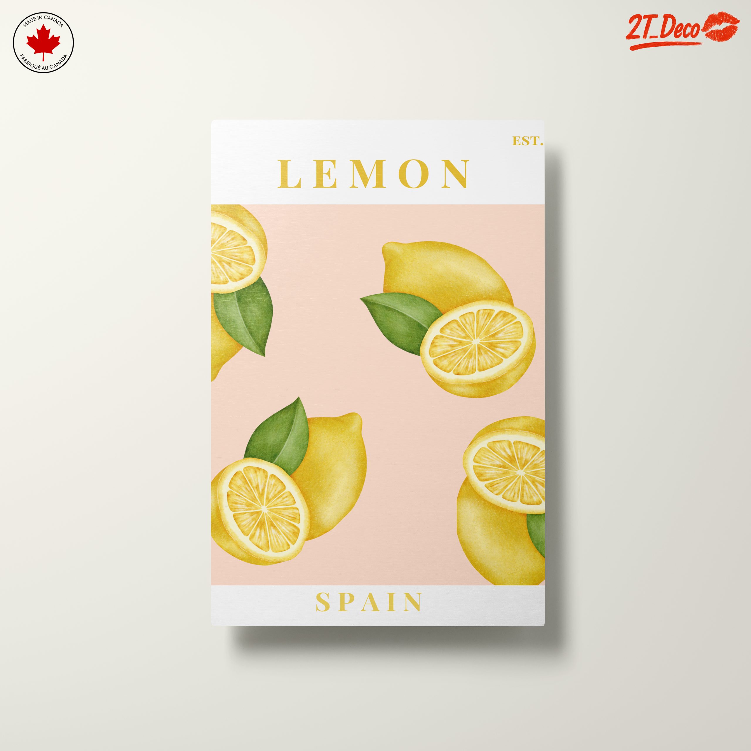 Lemon Abstract Art Inspired by Spain - Image 10
