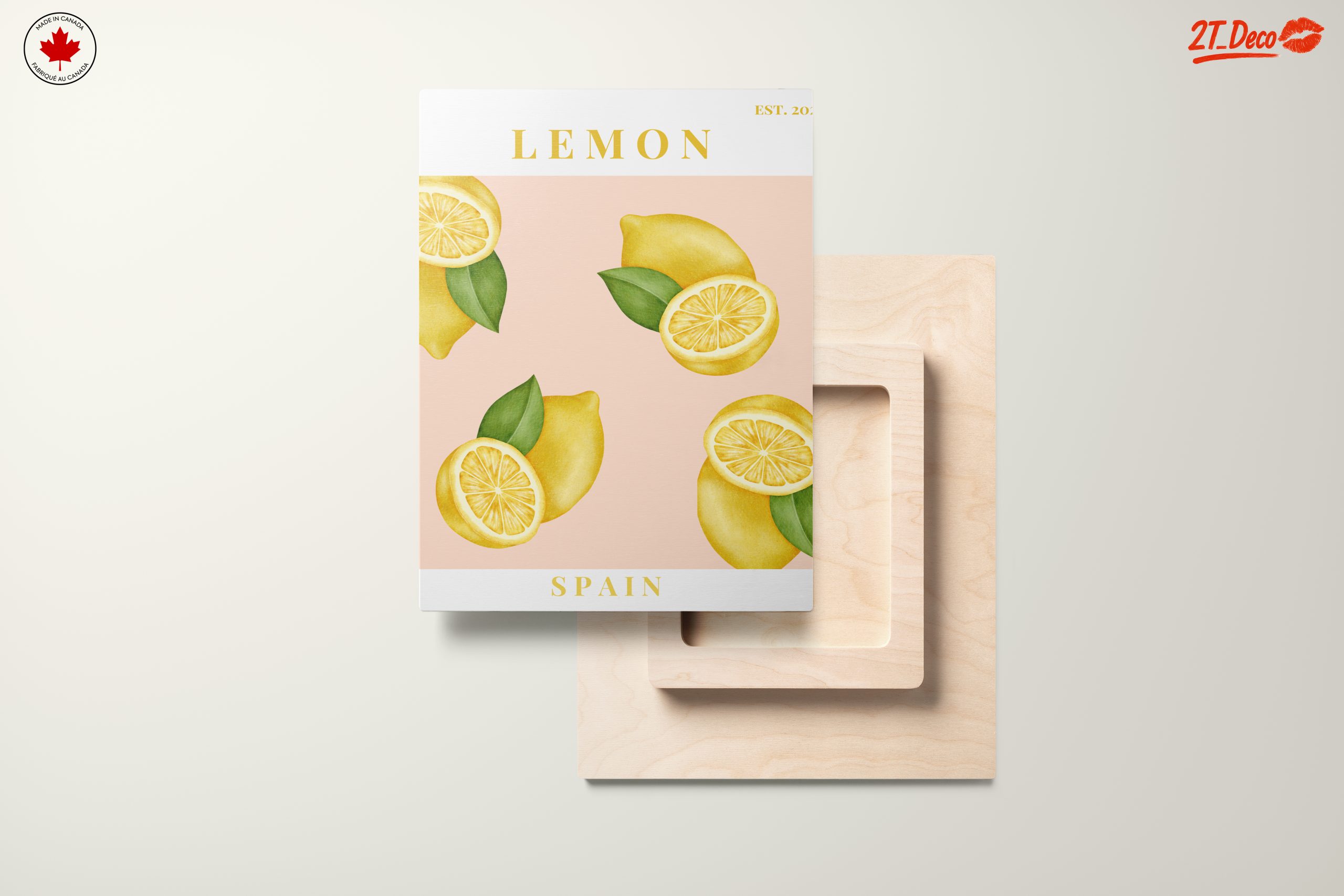 Lemon Abstract Art Inspired by Spain - Image 11