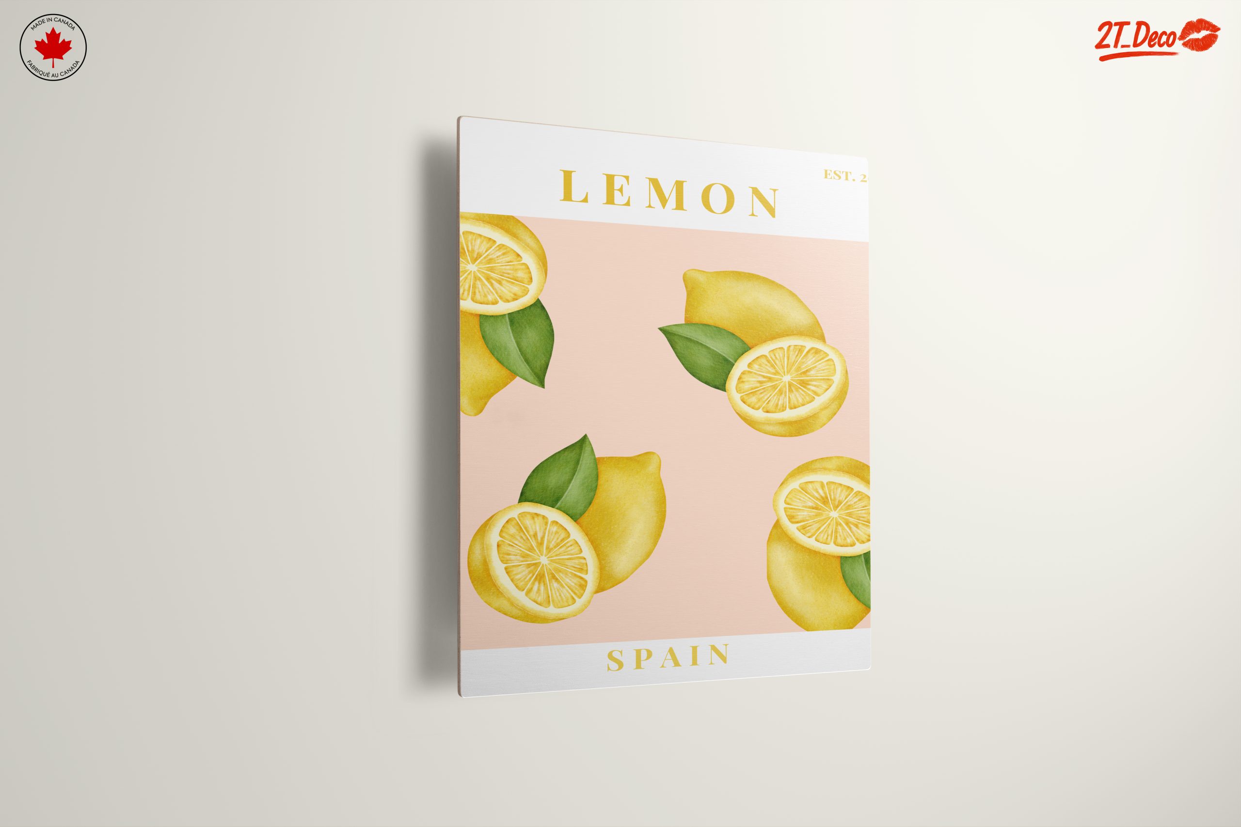 Lemon Abstract Art Inspired by Spain - Image 13
